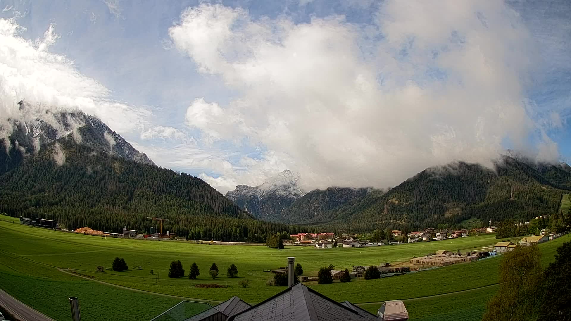 Webcam Toblach Dolomites – Vue depuis l’Hôtel Rosengarten