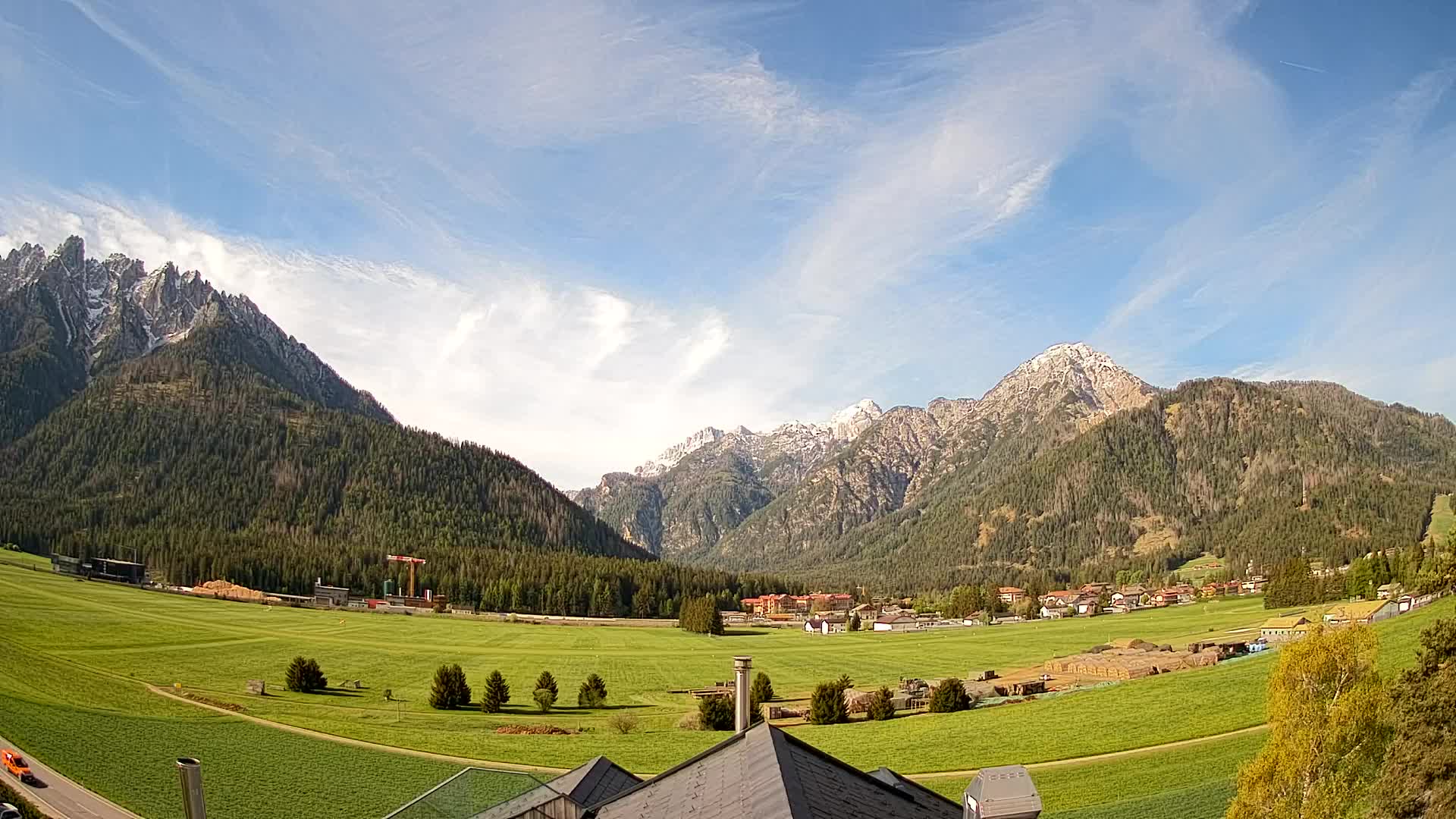 Webcam Toblach Dolomites – View from Hotel Rosengarten