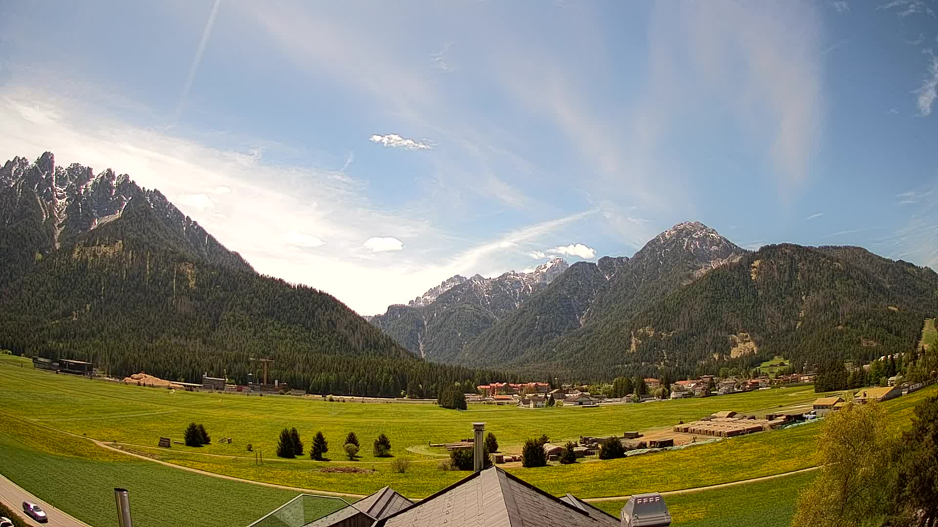 Webcam Toblach Dolomites – View from Hotel Rosengarten