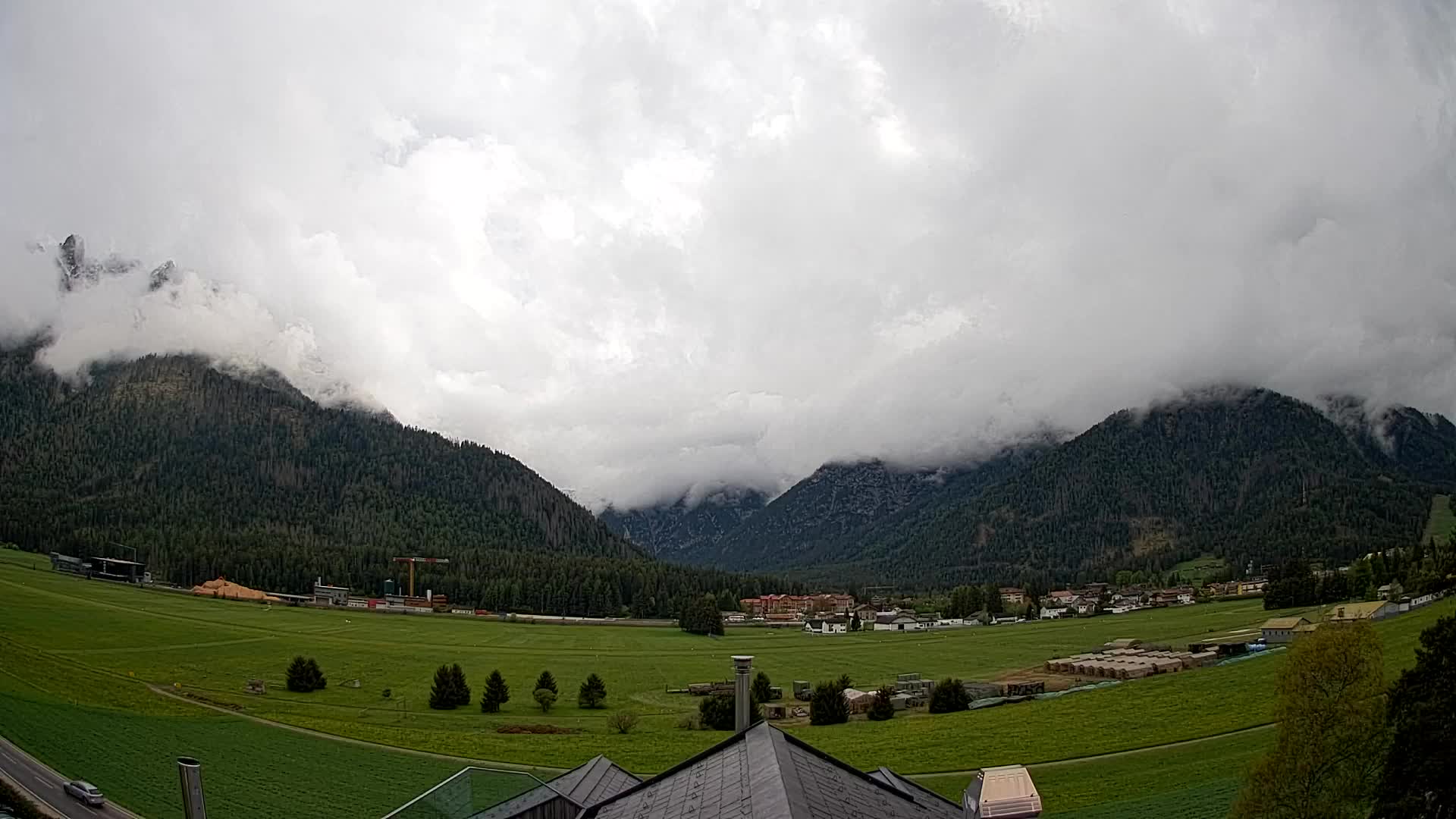 Webcam Toblach Dolomites – View from Hotel Rosengarten
