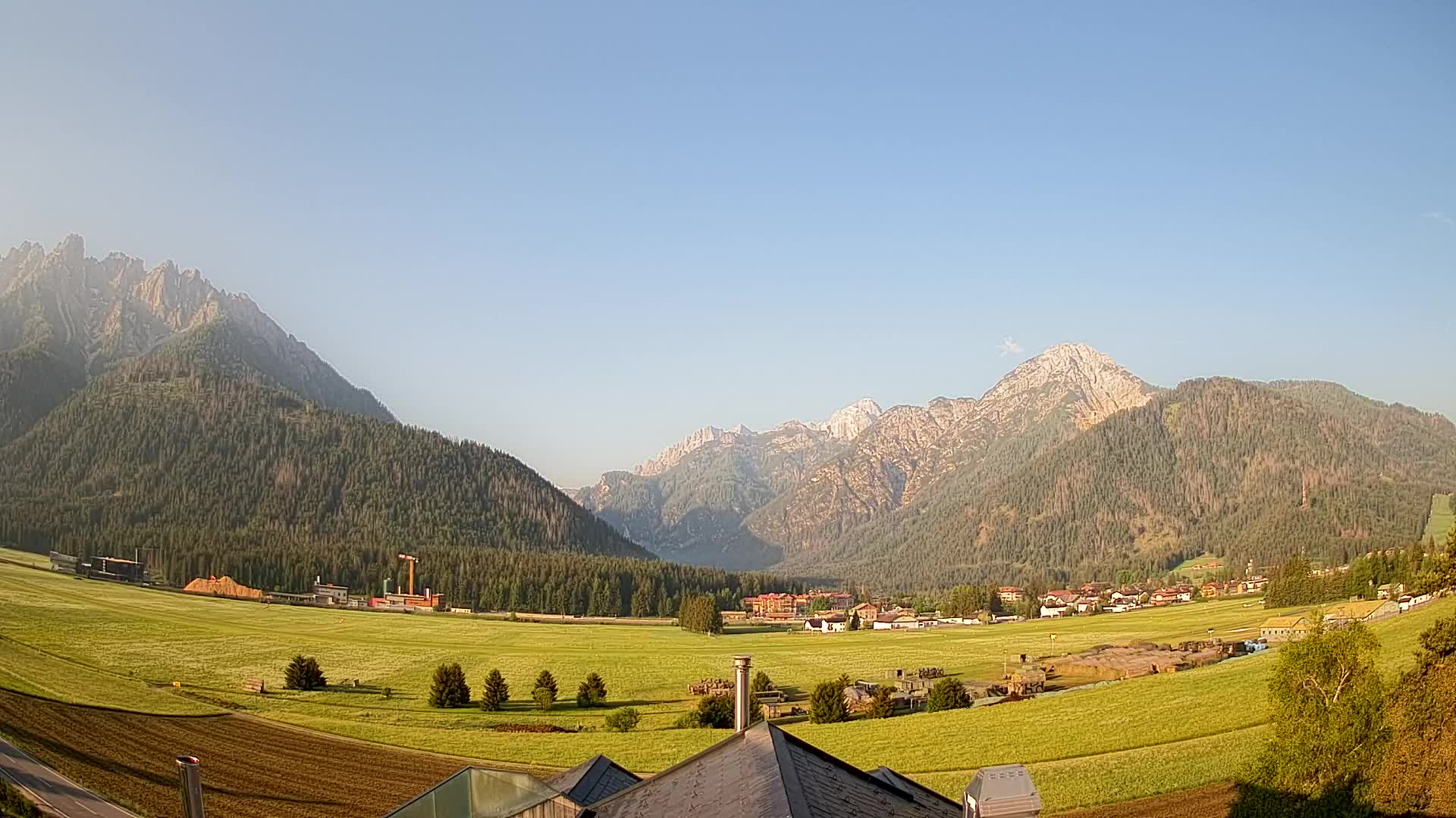 Webcam Toblach Dolomites – Vue depuis l’Hôtel Rosengarten