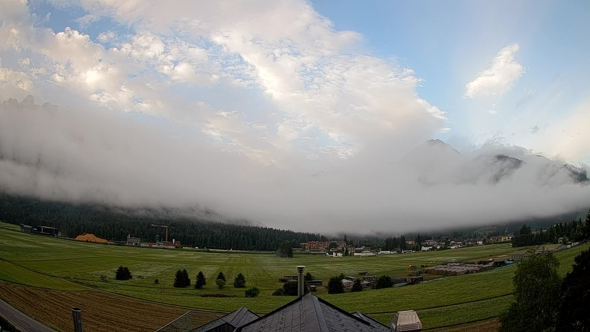 Webcam Toblach Dolomites – View from Hotel Rosengarten