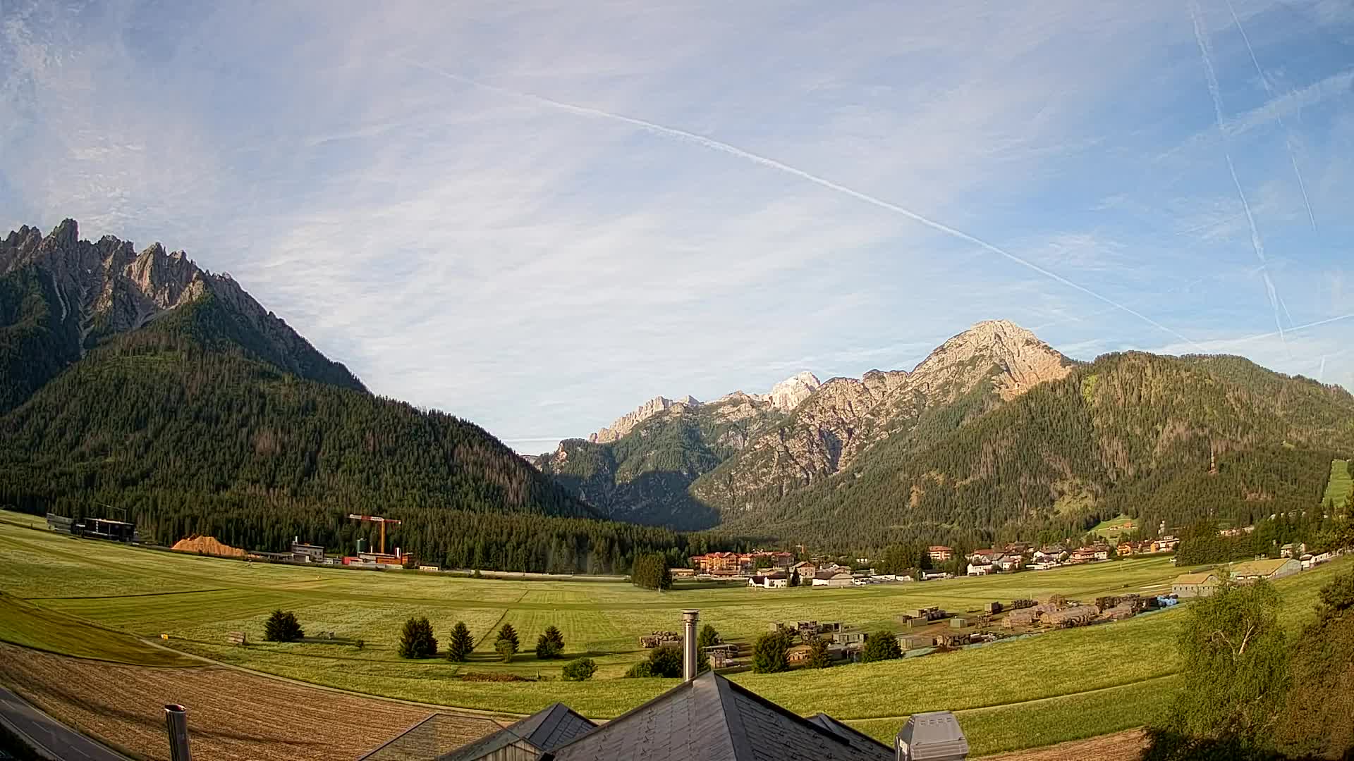 Webcam Toblach Dolomites – View from Hotel Rosengarten