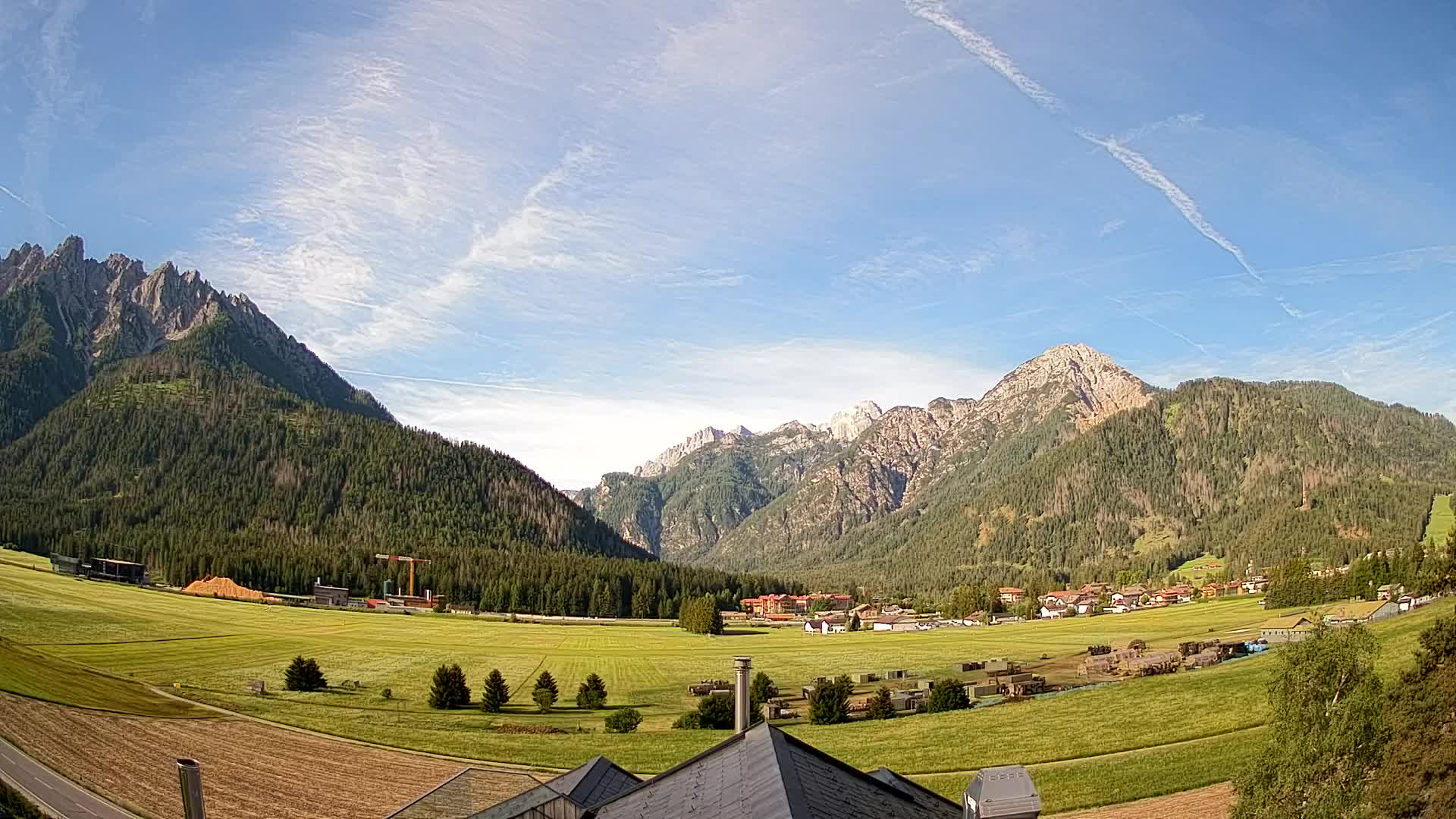 Webcam Toblach Dolomites – View from Hotel Rosengarten