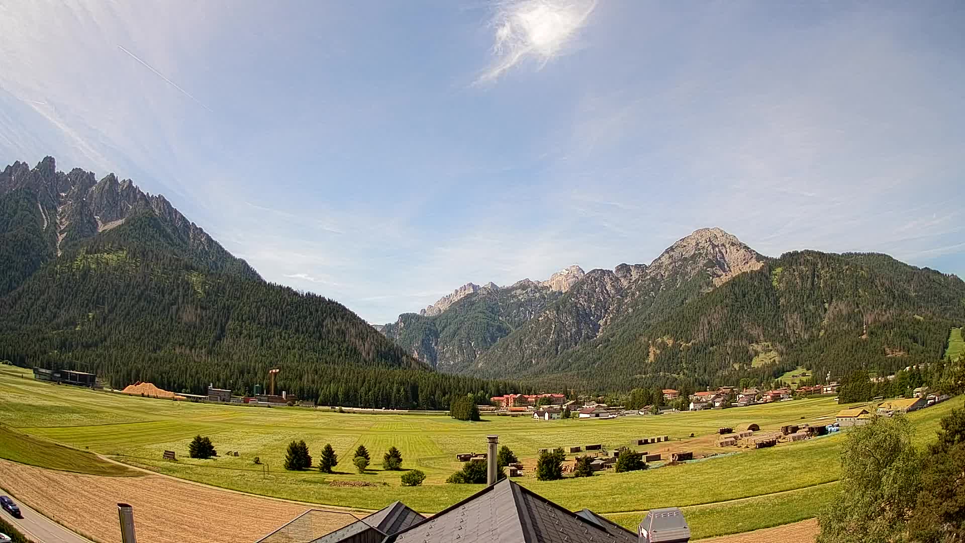 Webcam Toblach Dolomites – View from Hotel Rosengarten