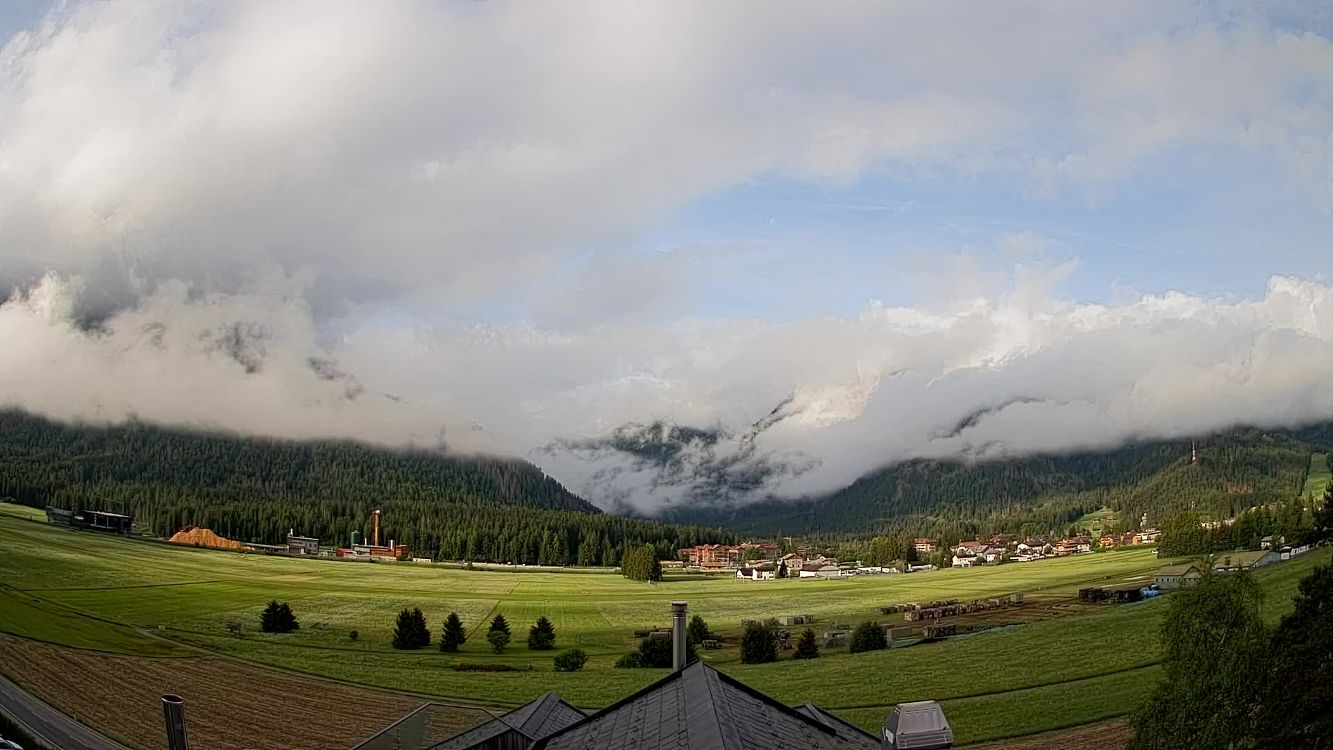 Webcam Toblach Dolomites – Vue depuis l’Hôtel Rosengarten