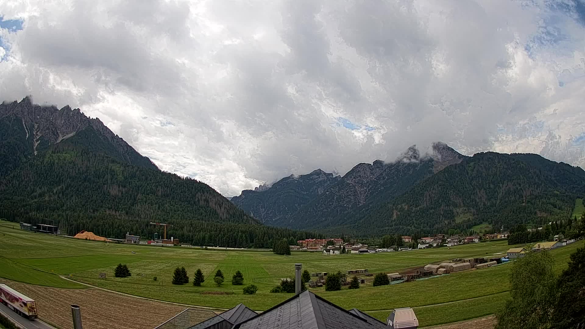 Webcam Toblach Dolomites – Vue depuis l’Hôtel Rosengarten