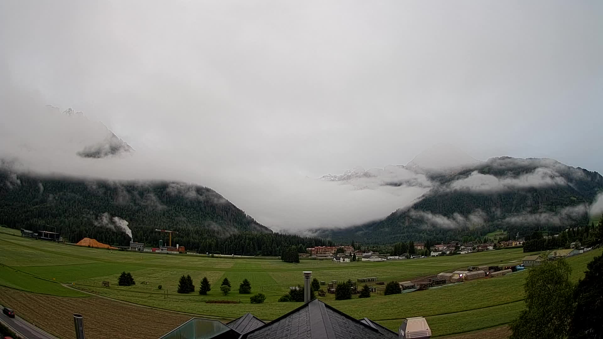 Webcam Toblach Dolomites – View from Hotel Rosengarten