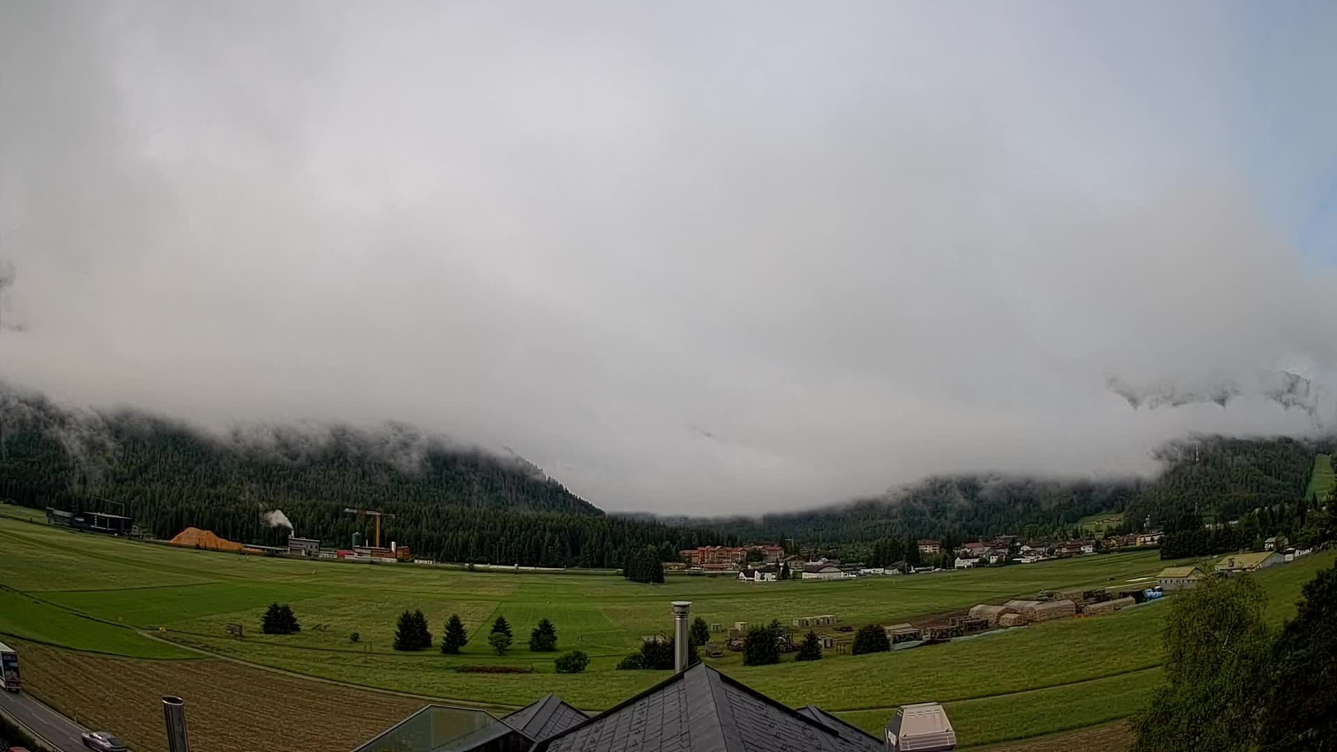 Webcam Toblach Dolomites – View from Hotel Rosengarten