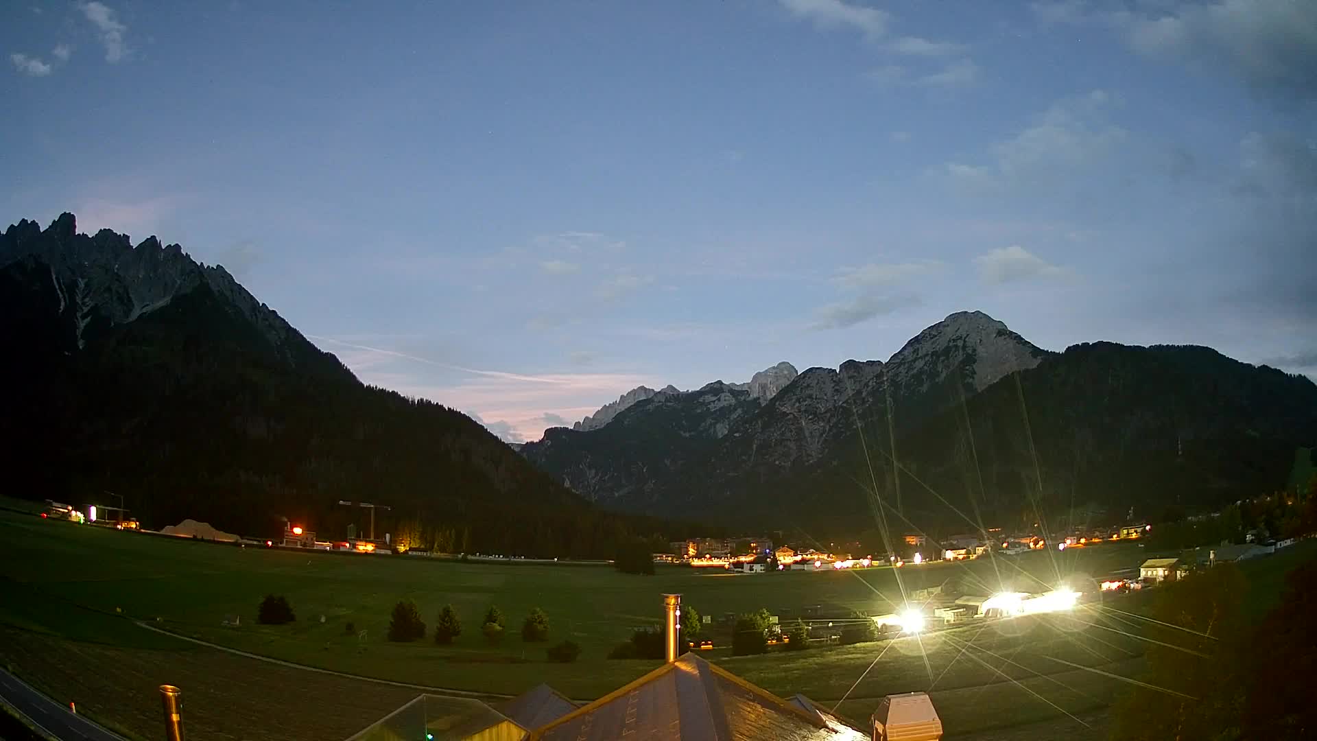 Spletna kamera Toblach Dolomiti – Pogled iz hotela Rosengarten