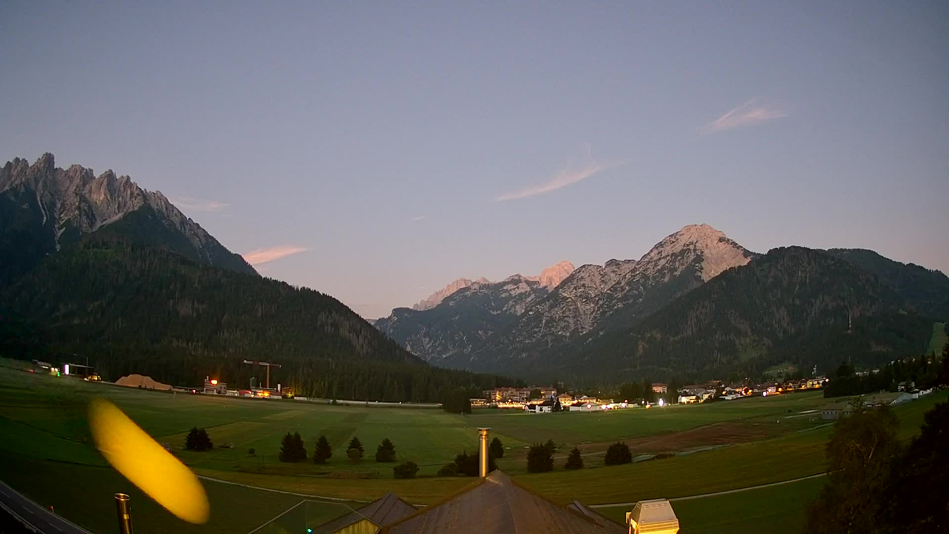 Webcam Toblach Dolomites – View from Hotel Rosengarten