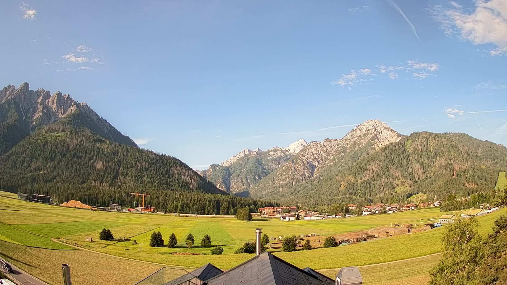 Webcam Toblach Dolomites – View from Hotel Rosengarten
