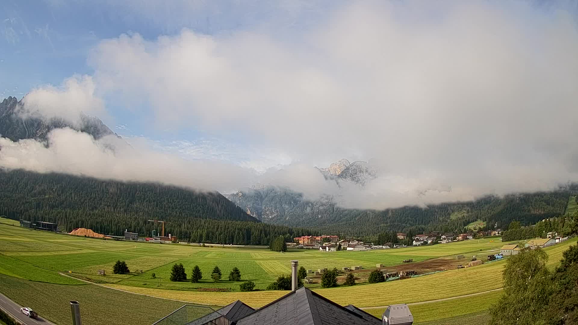 Webcam Toblach Dolomiten – Blick vom Hotel Rosengarten
