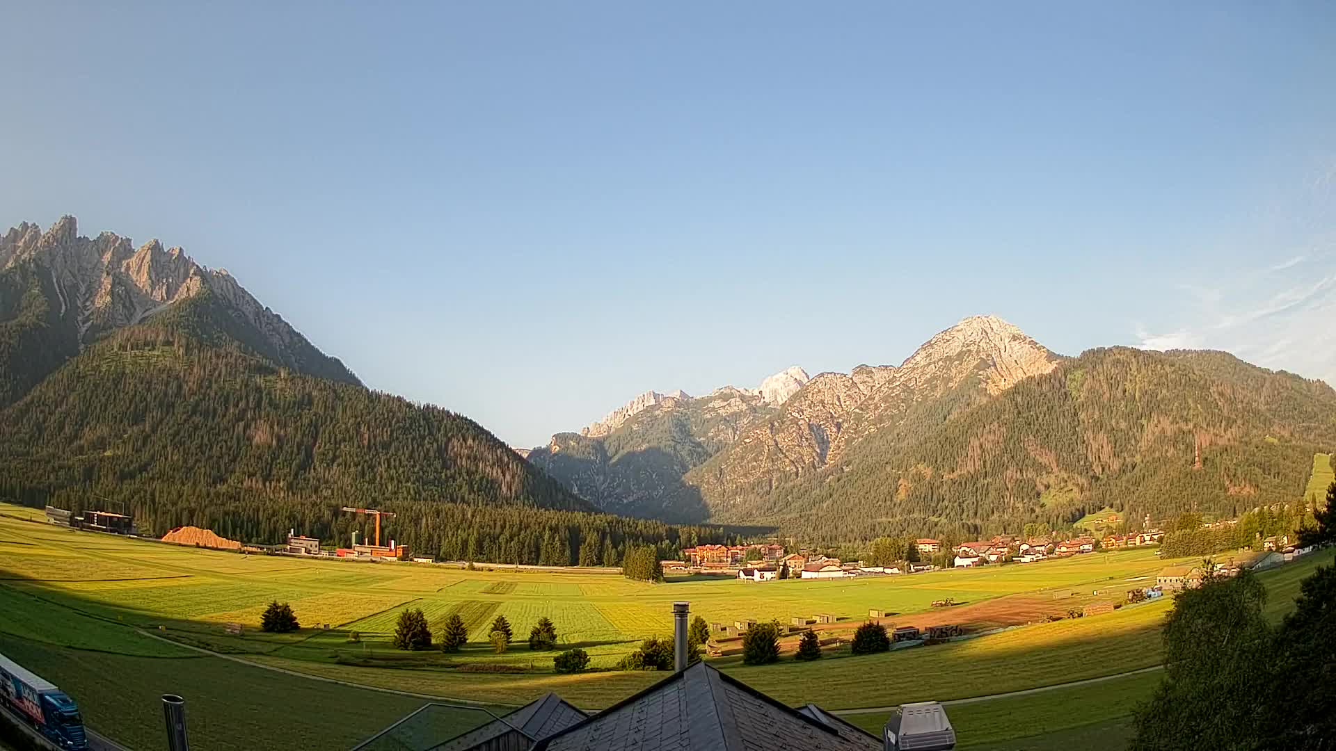 Webcam Toblach Dolomiten – Blick vom Hotel Rosengarten
