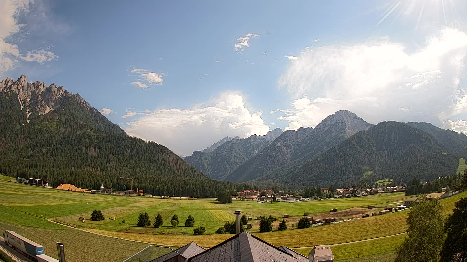 Webcam Toblach Dolomiten – Blick vom Hotel Rosengarten