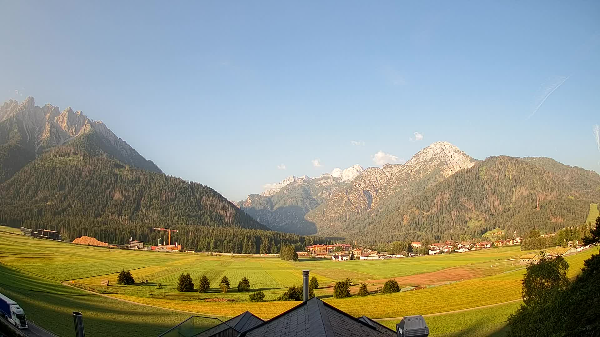 Webcam Toblach Dolomiten – Blick vom Hotel Rosengarten