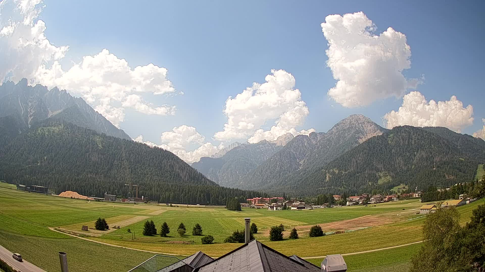 Webcam Toblach Dolomiten – Blick vom Hotel Rosengarten