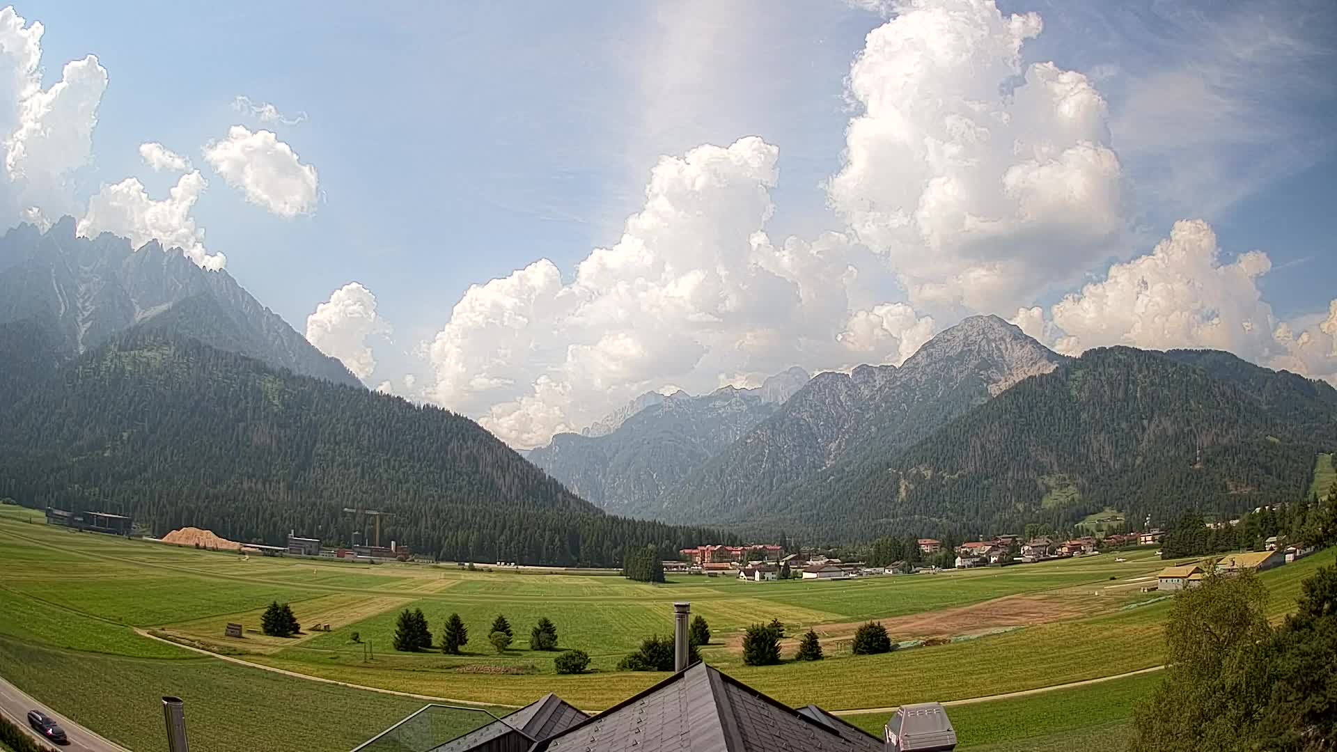 Webcam Toblach Dolomites – Vue depuis l’Hôtel Rosengarten