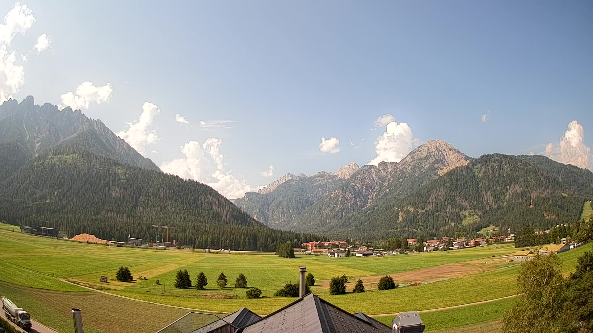 Webcam Toblach Dolomites – Vue depuis l’Hôtel Rosengarten