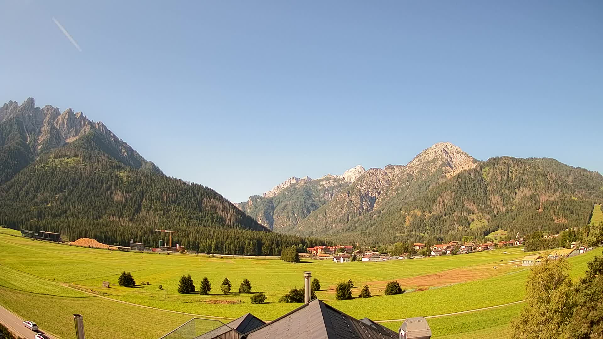 Web kamera Toblach Dolomiti – Pogled s Hotela Rosengarten