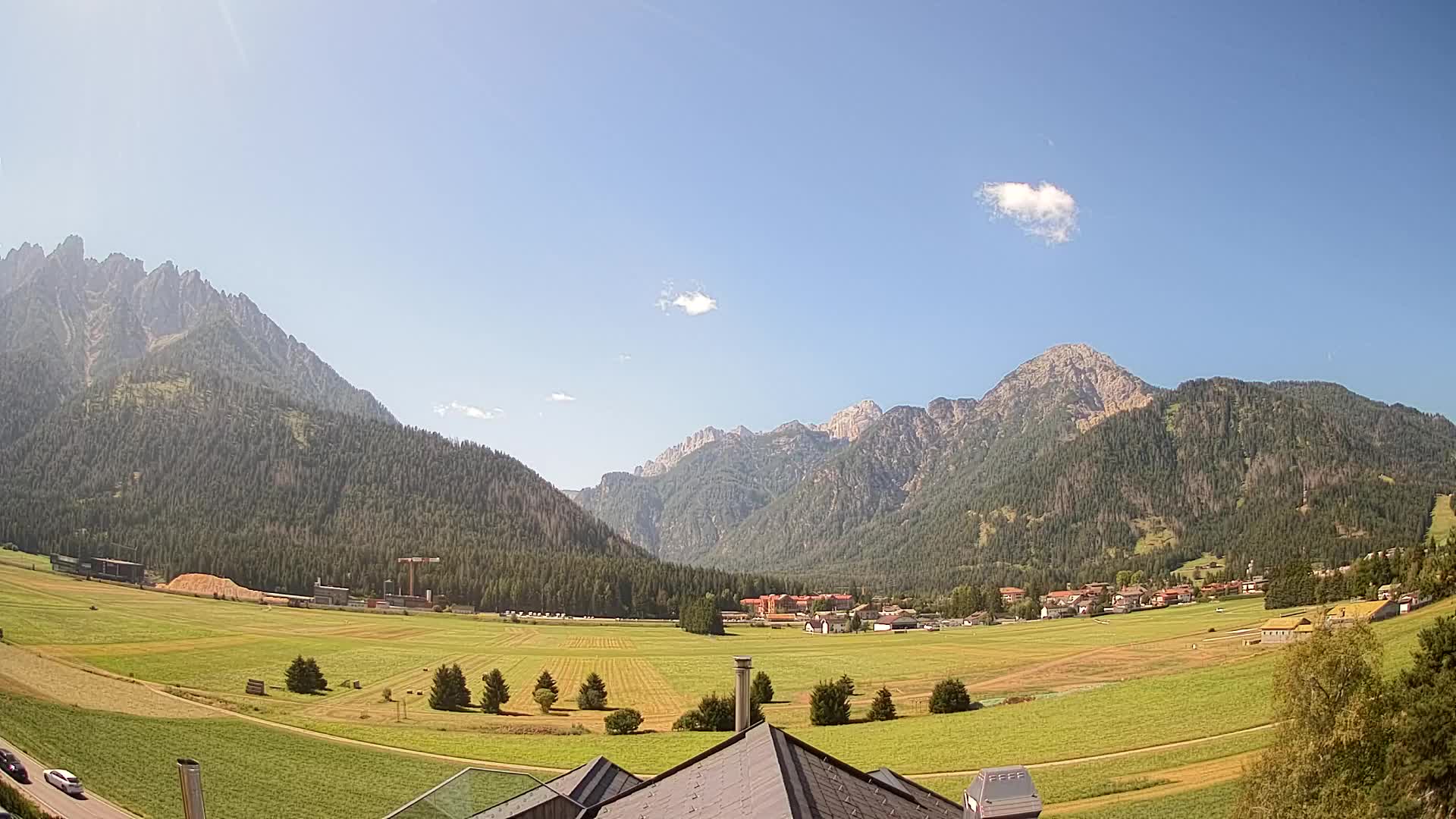 Webcam Toblach Dolomiten – Blick vom Hotel Rosengarten