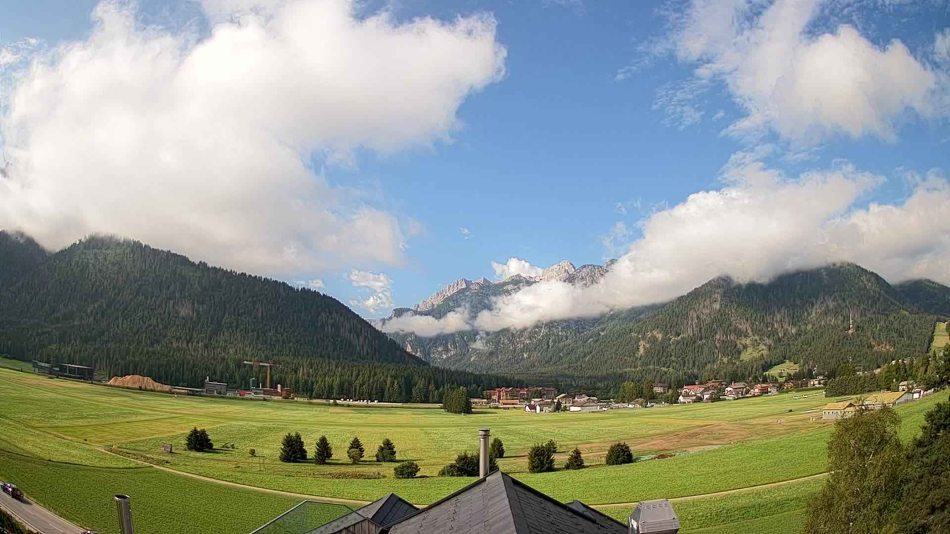 Webcam Toblach Dolomites – Vue depuis l’Hôtel Rosengarten
