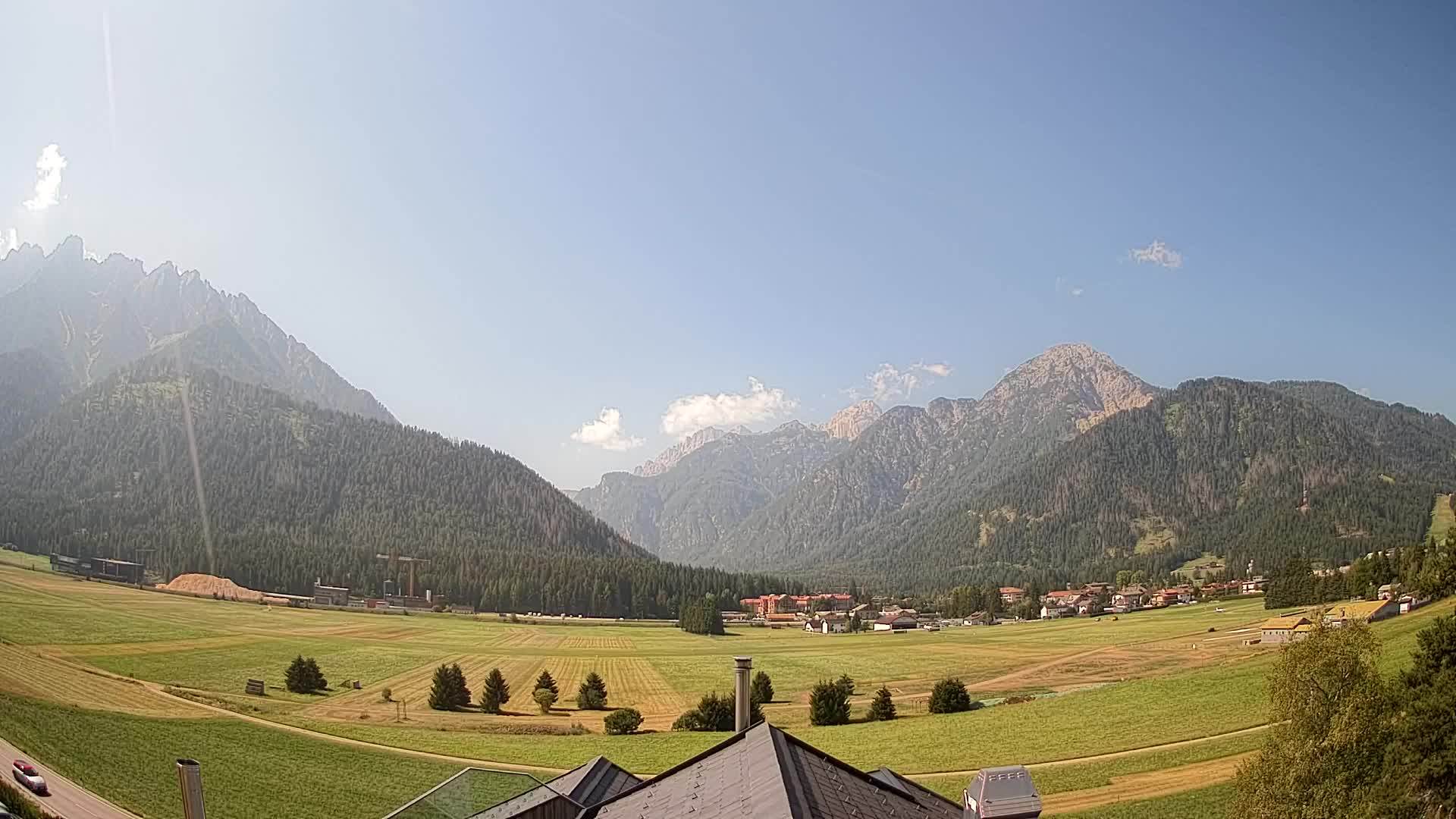 Webcam Toblach Dolomiten – Blick vom Hotel Rosengarten