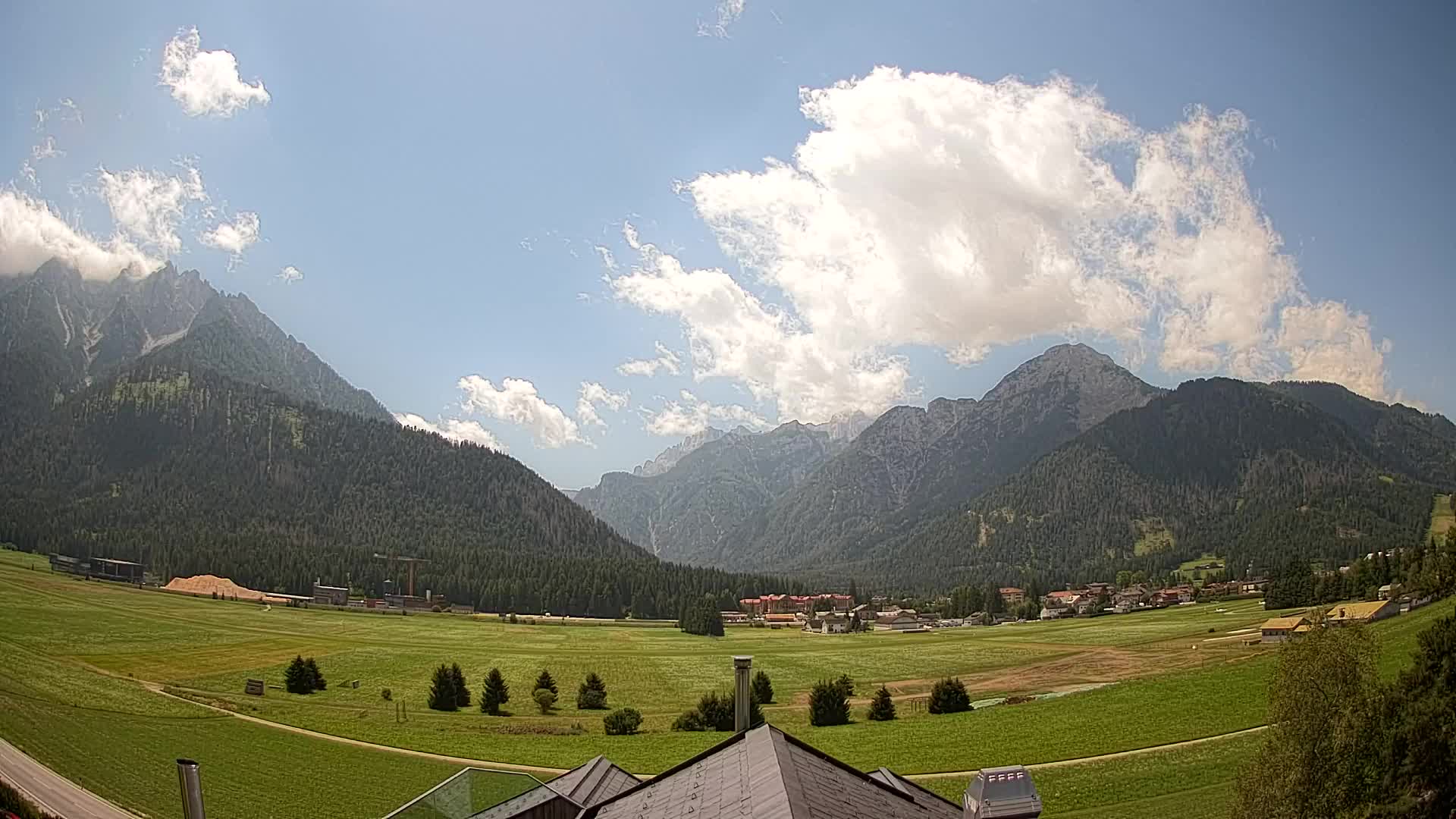 Webcam Toblach Dolomites – Vue depuis l’Hôtel Rosengarten