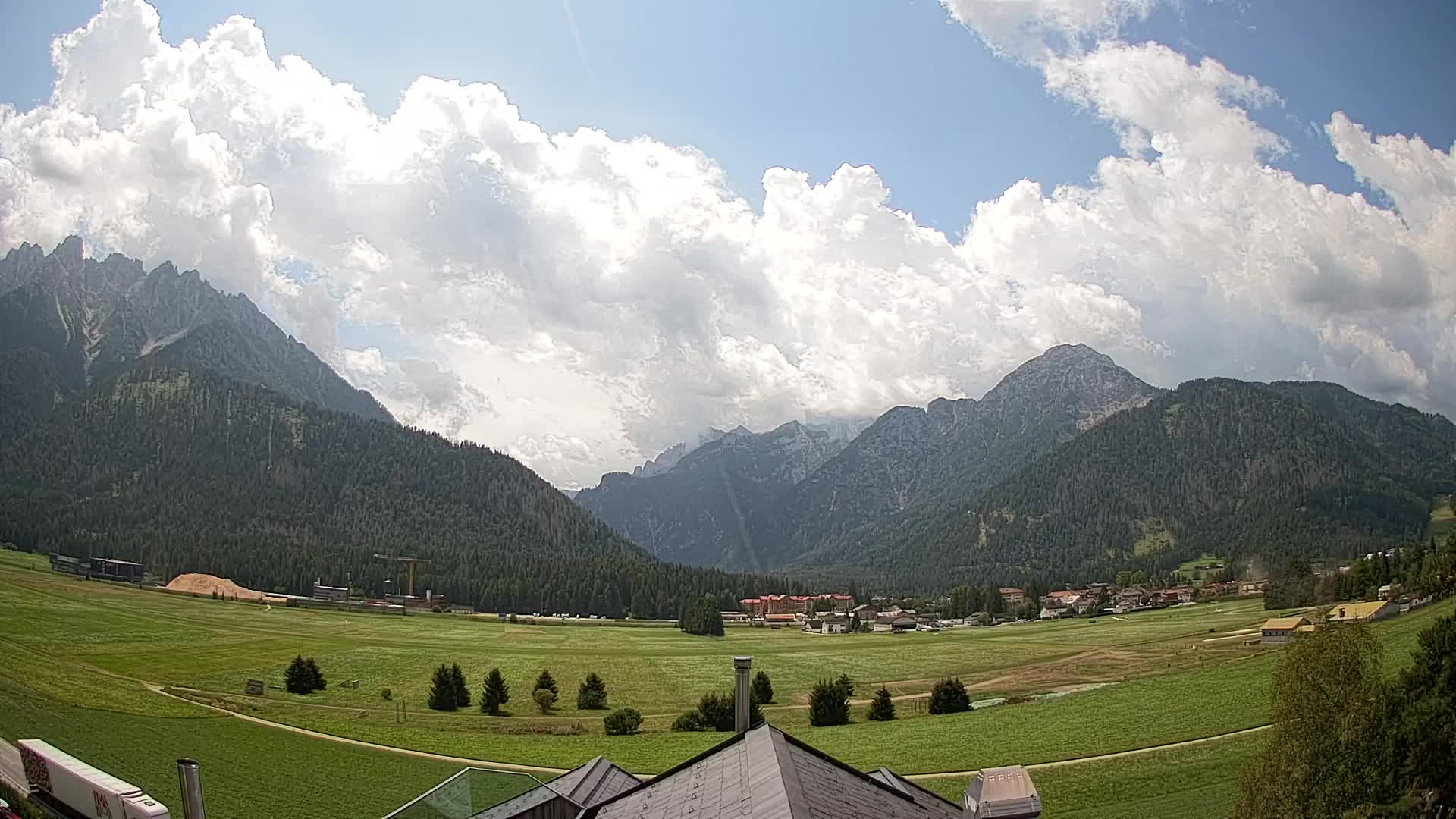 Webcam Toblach Dolomiten – Blick vom Hotel Rosengarten