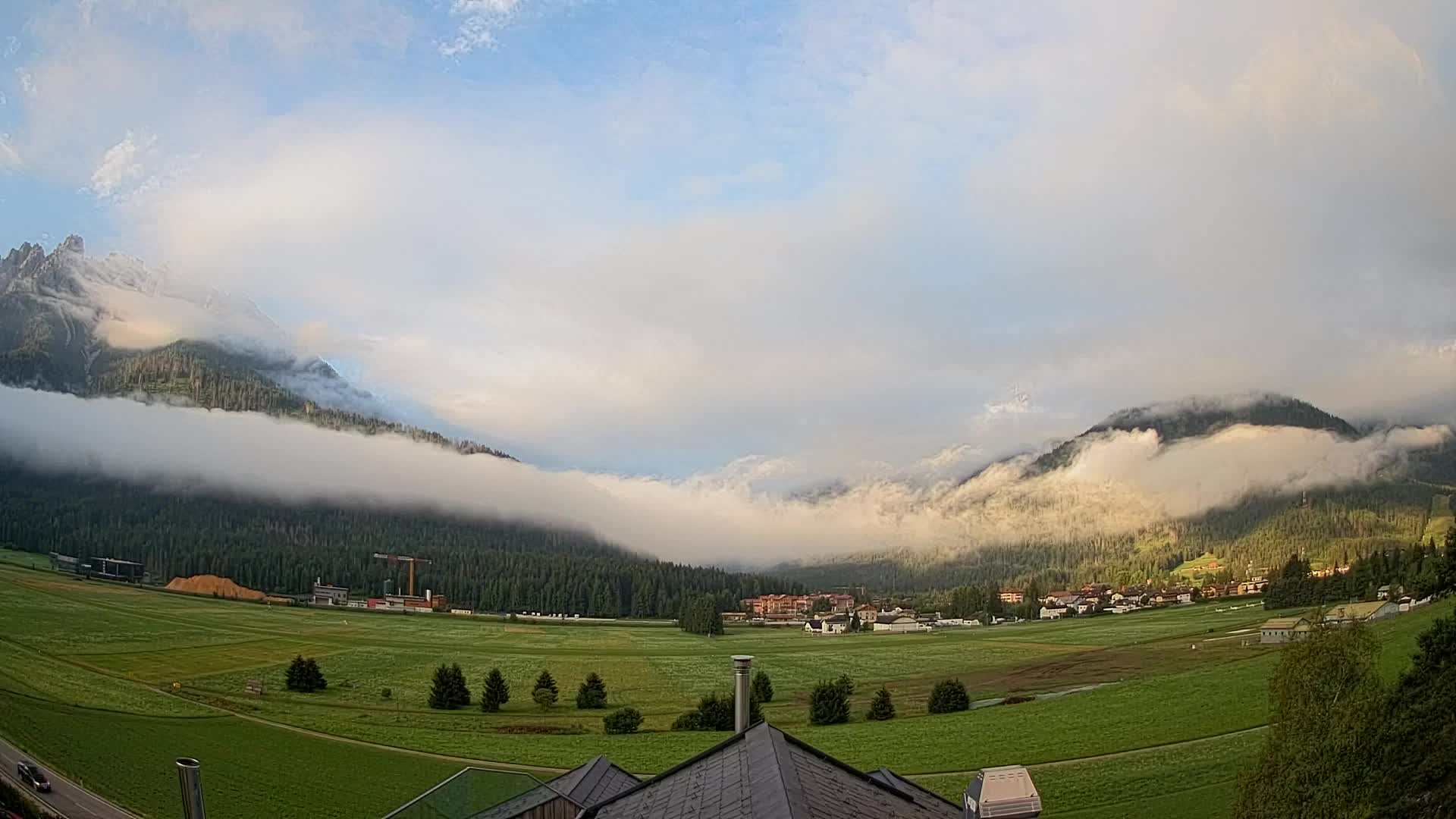 Webcam Toblach Dolomiten – Blick vom Hotel Rosengarten