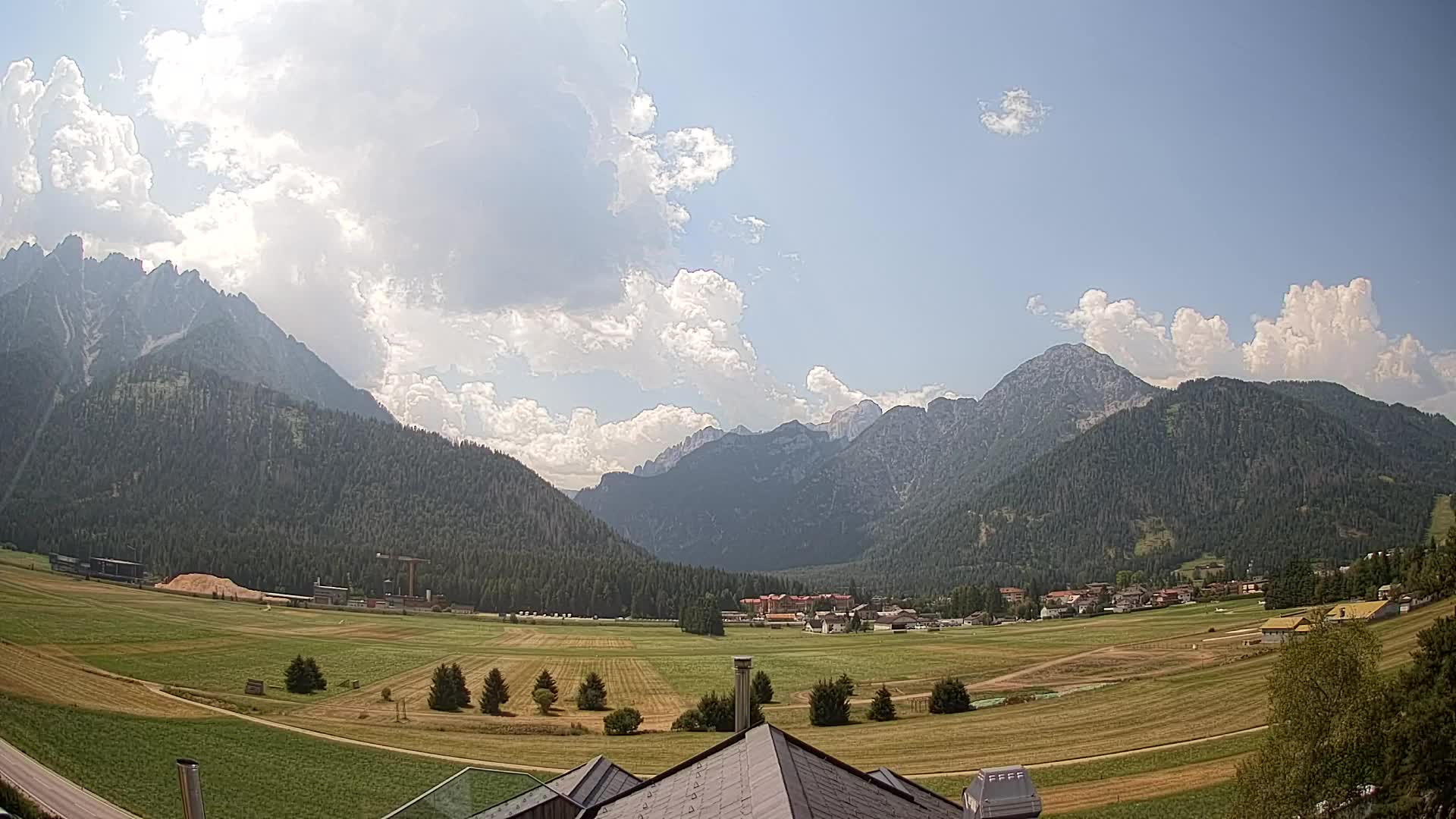 Webcam Toblach Dolomites – Vue depuis l’Hôtel Rosengarten