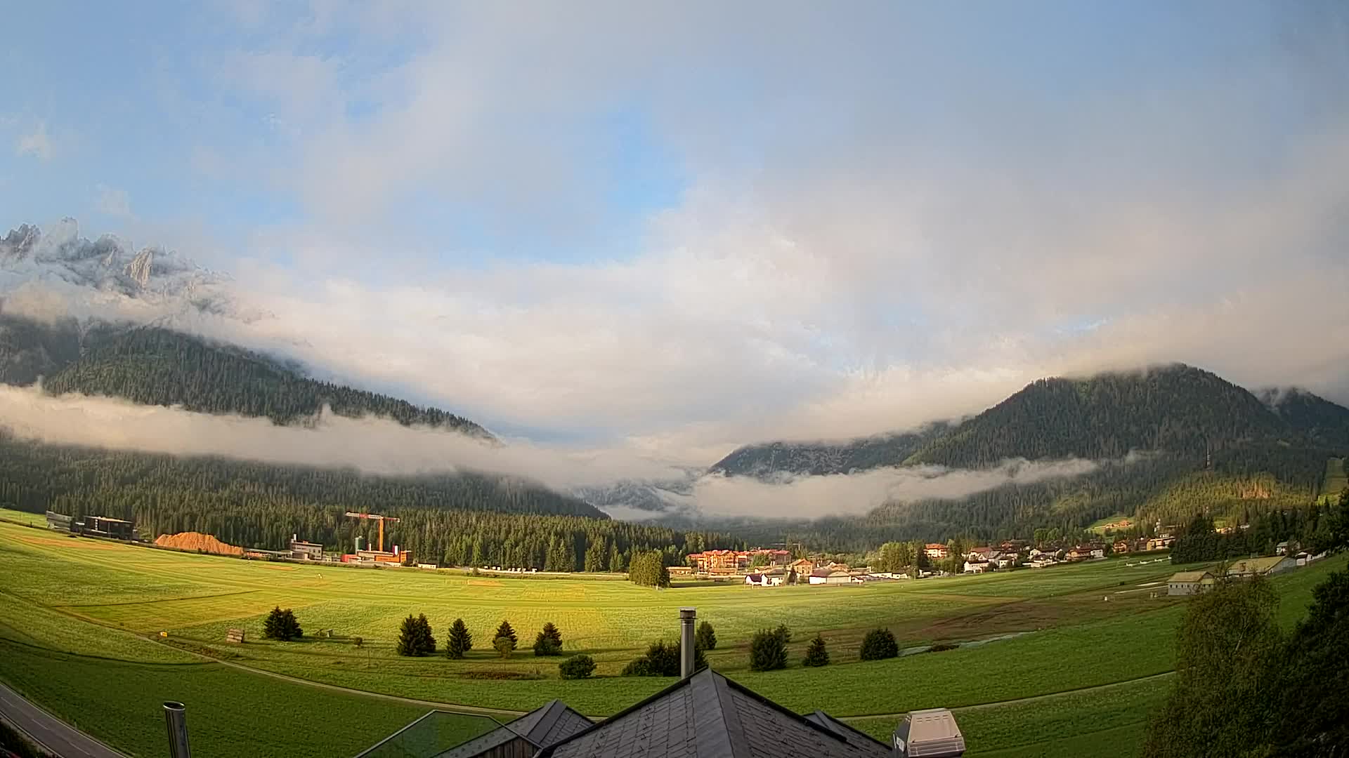 Webcam Toblach Dolomites – Vue depuis l’Hôtel Rosengarten