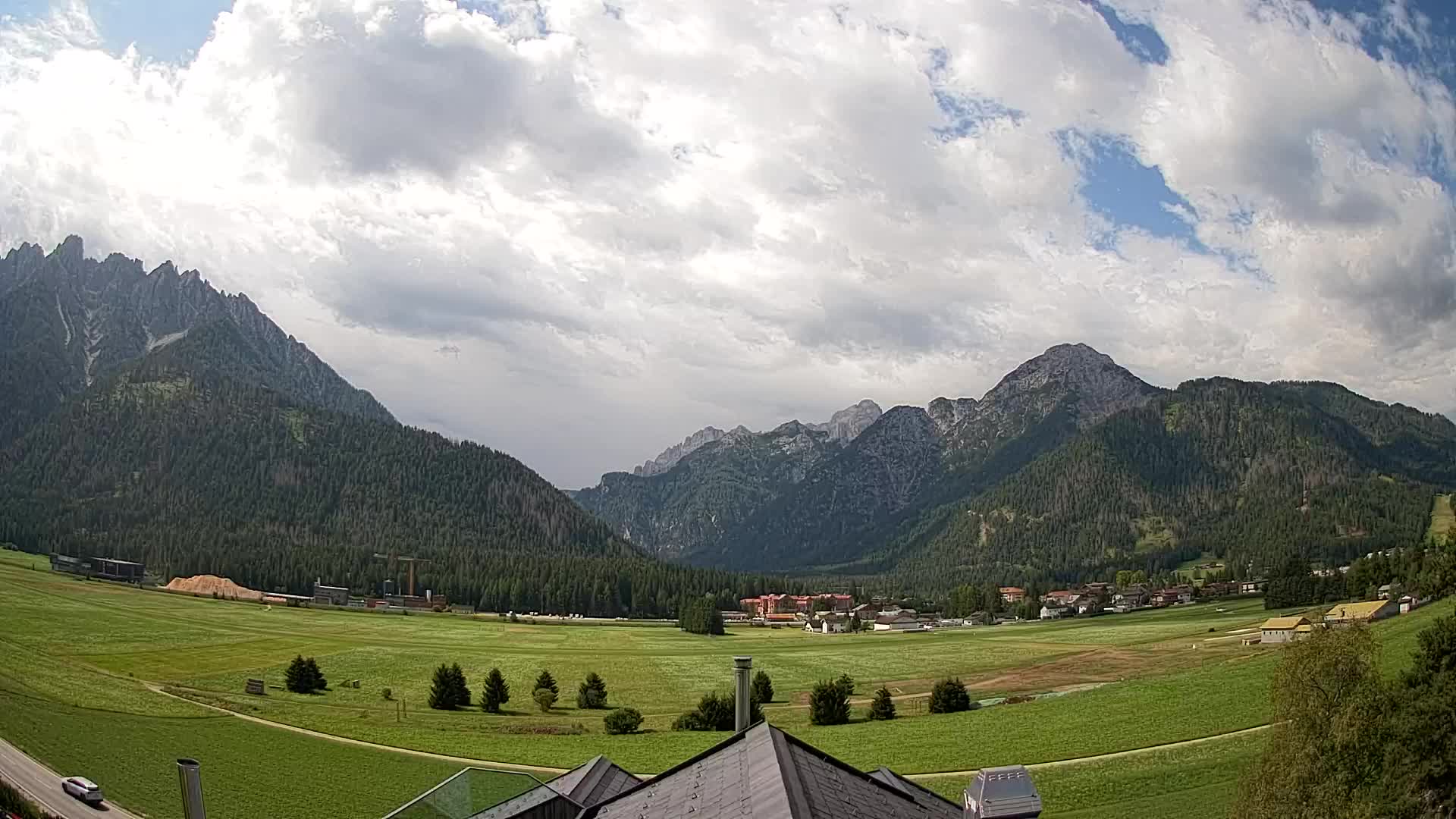 Webcam Toblach Dolomites – Vue depuis l’Hôtel Rosengarten