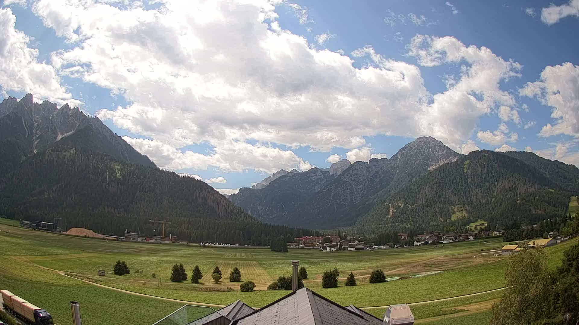 Webcam Toblach Dolomiten – Blick vom Hotel Rosengarten