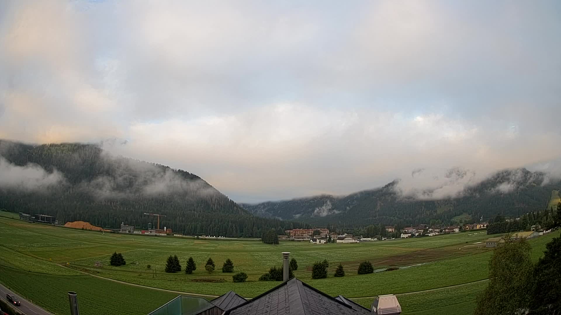 Webcam Toblach Dolomites – View from Hotel Rosengarten
