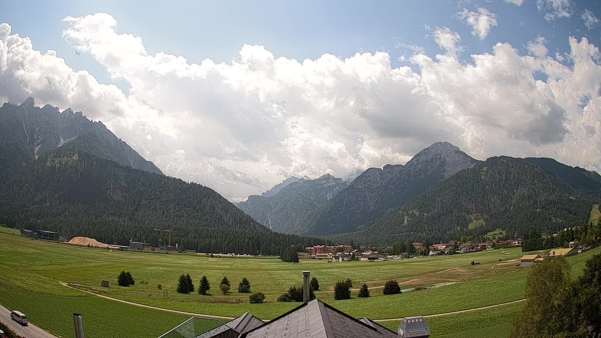 Webcam Toblach Dolomites – Vue depuis l’Hôtel Rosengarten