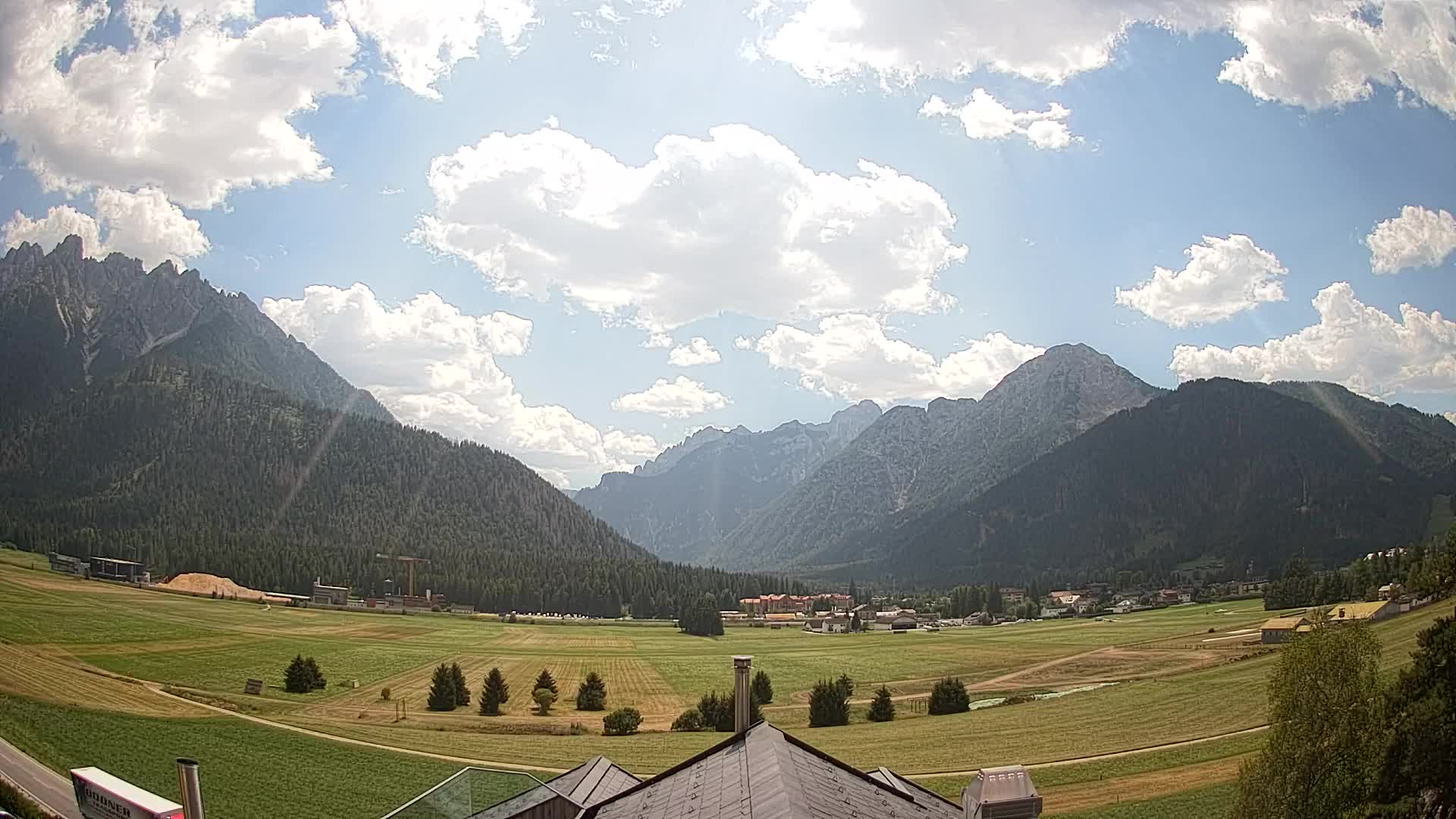 Webcam Toblach Dolomites – Vue depuis l’Hôtel Rosengarten