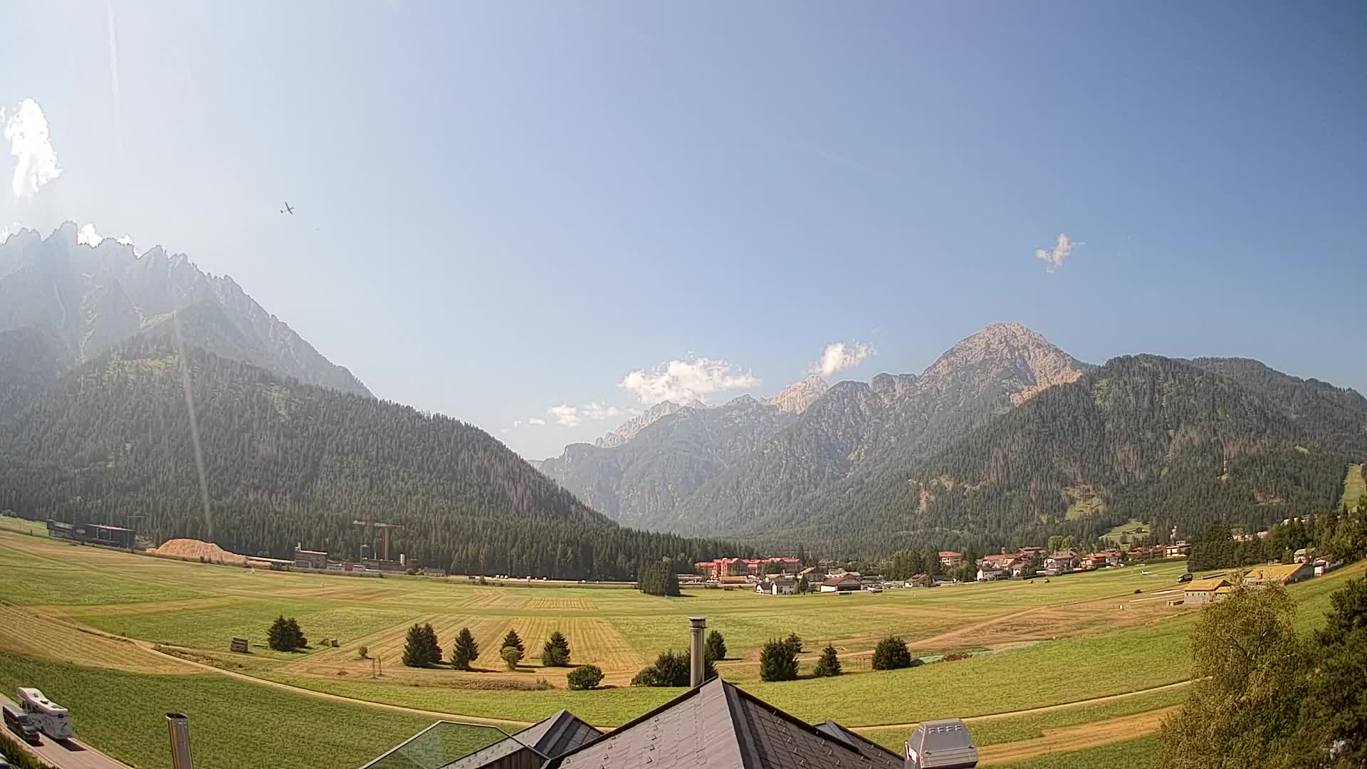 Webcam Toblach Dolomites – View from Hotel Rosengarten