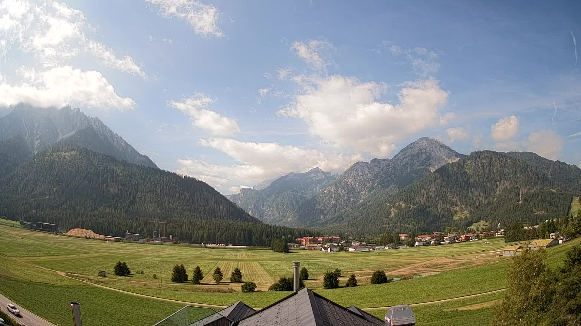 Webcam Toblach Dolomites – Vue depuis l’Hôtel Rosengarten