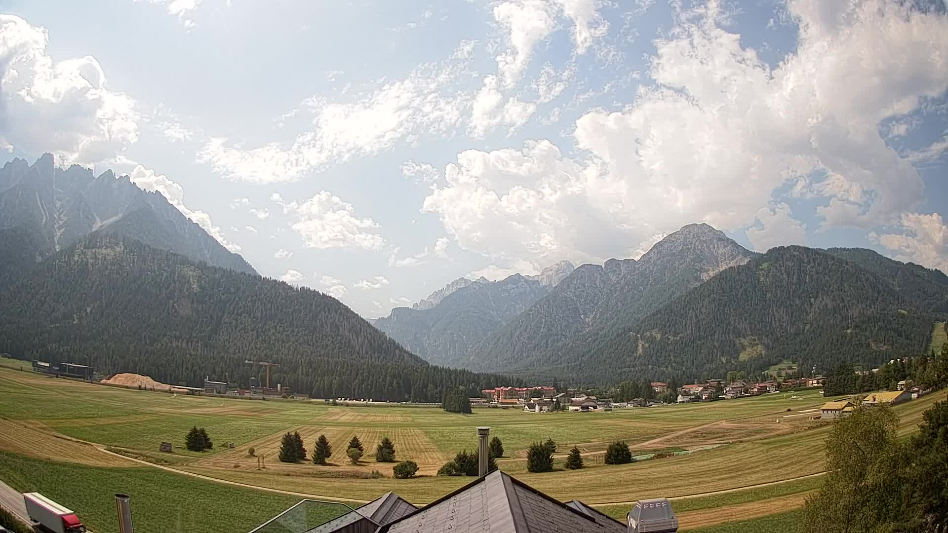 Webcam Toblach Dolomites – Vue depuis l’Hôtel Rosengarten