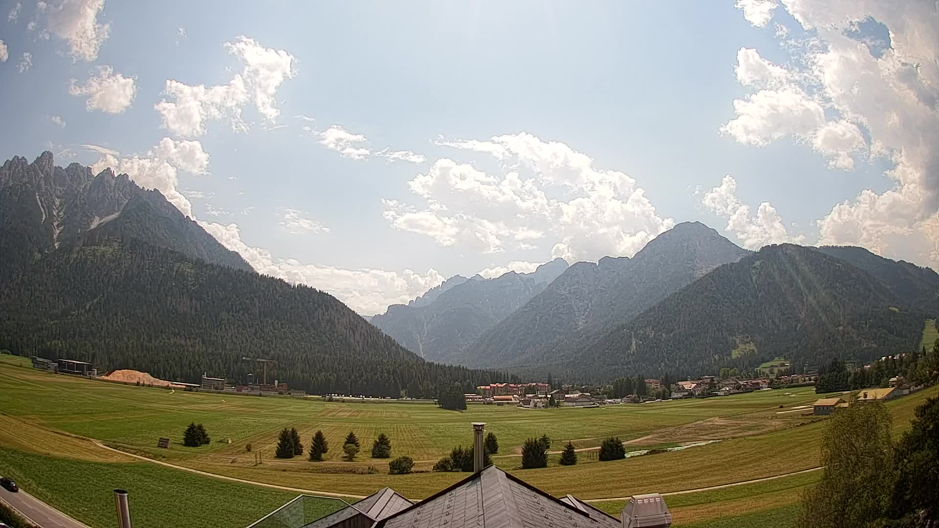 Webcam Toblach Dolomiten – Blick vom Hotel Rosengarten