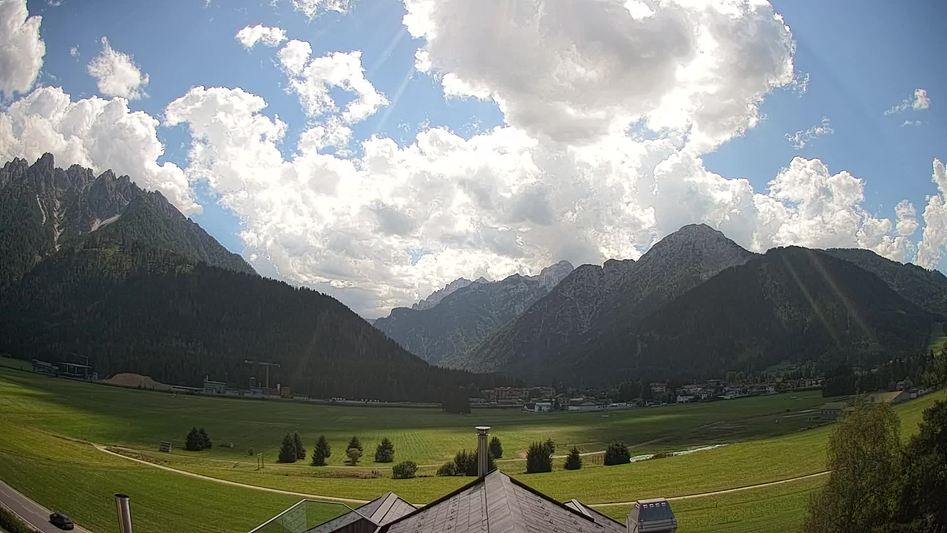 Webcam Toblach Dolomiten – Blick vom Hotel Rosengarten