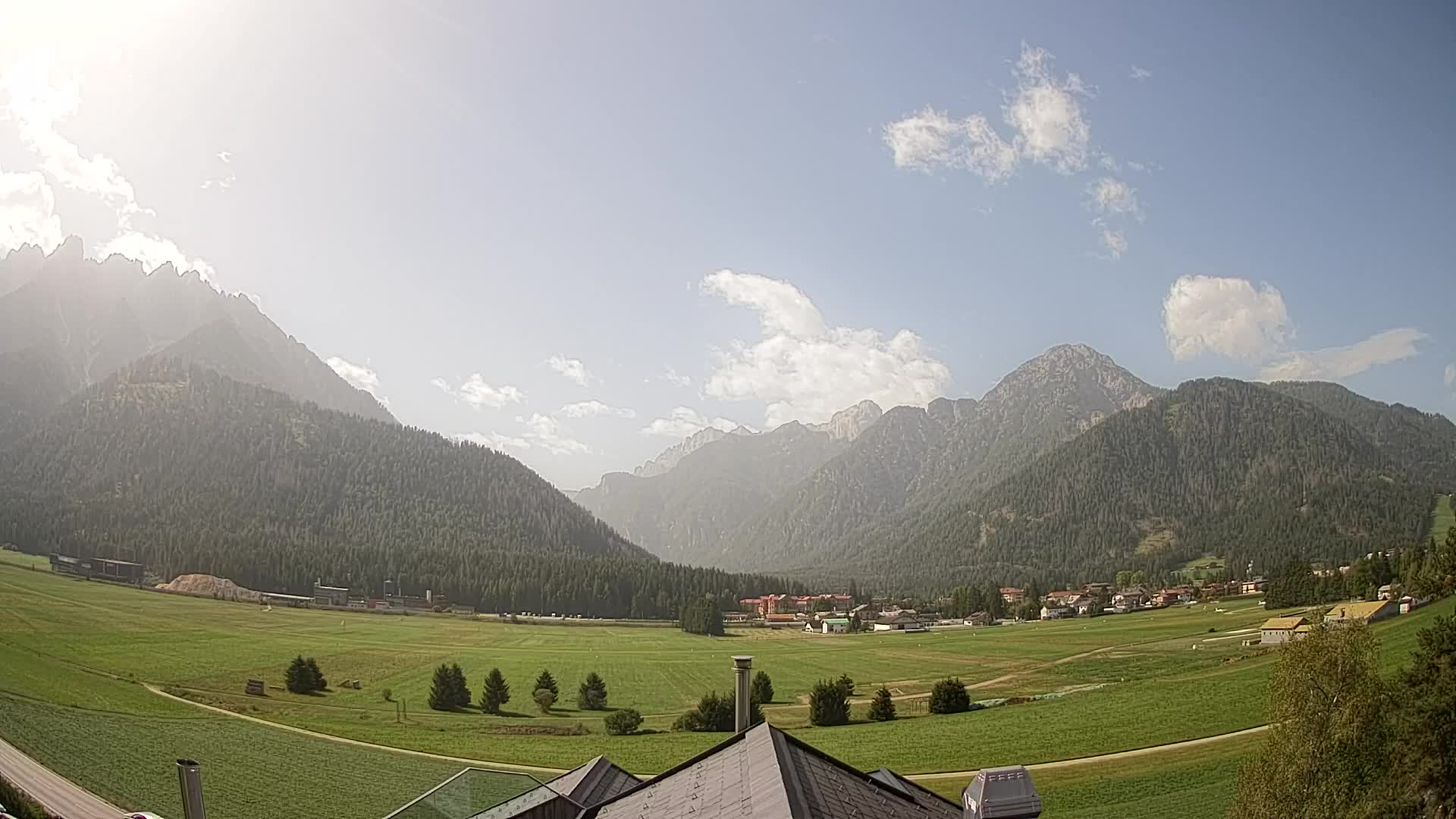 Webcam Toblach Dolomites – Vue depuis l’Hôtel Rosengarten