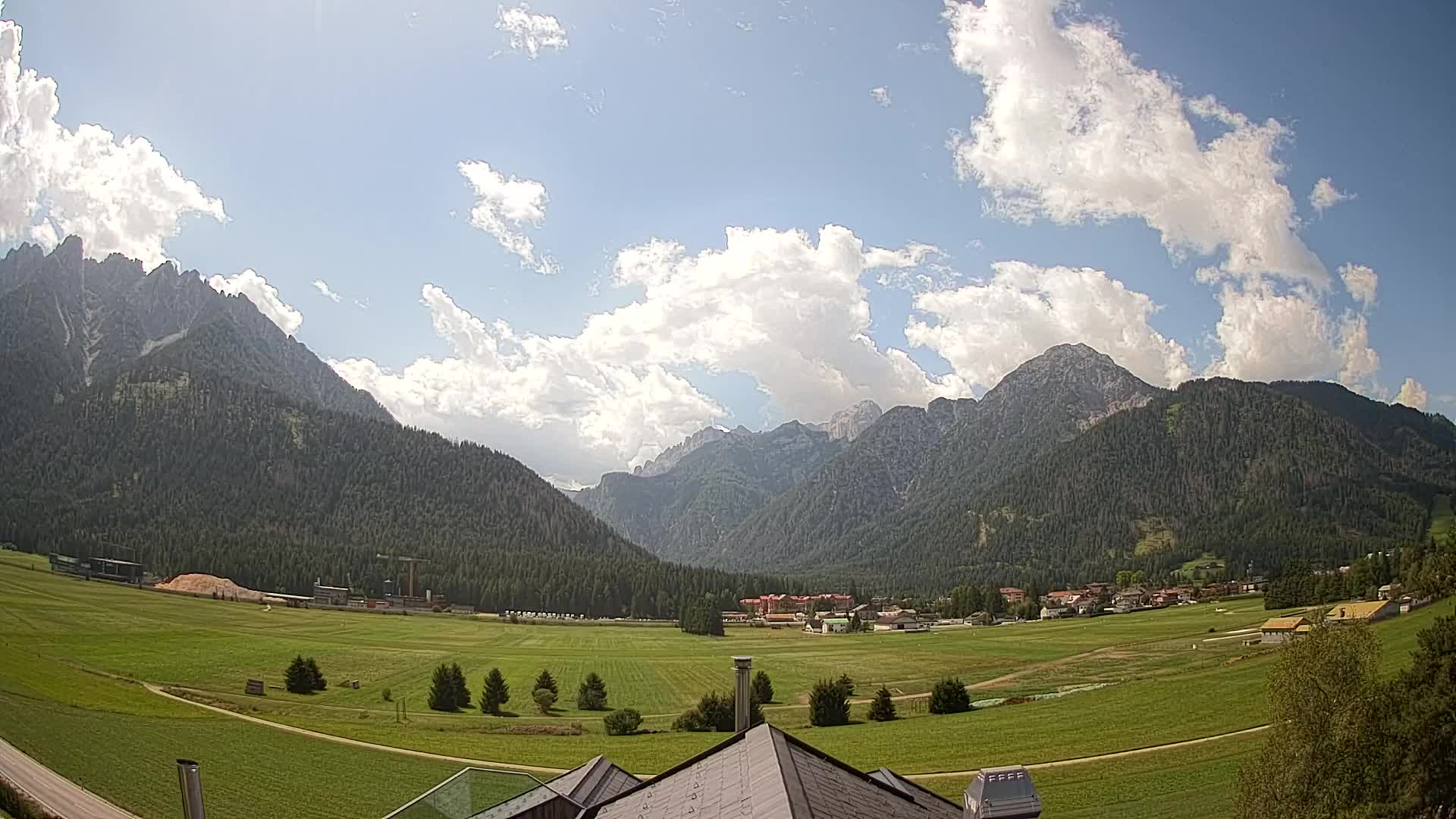 Webcam Toblach Dolomiten – Blick vom Hotel Rosengarten