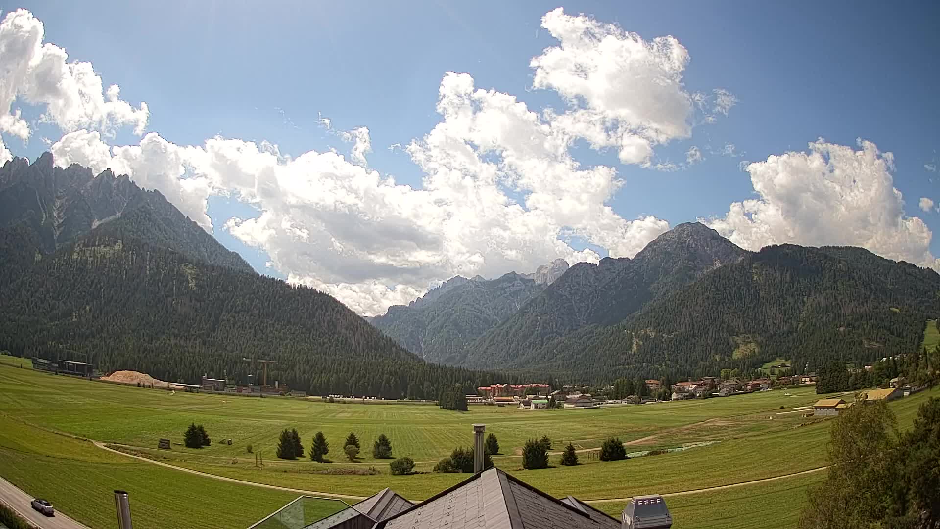 Webcam Toblach Dolomiten – Blick vom Hotel Rosengarten