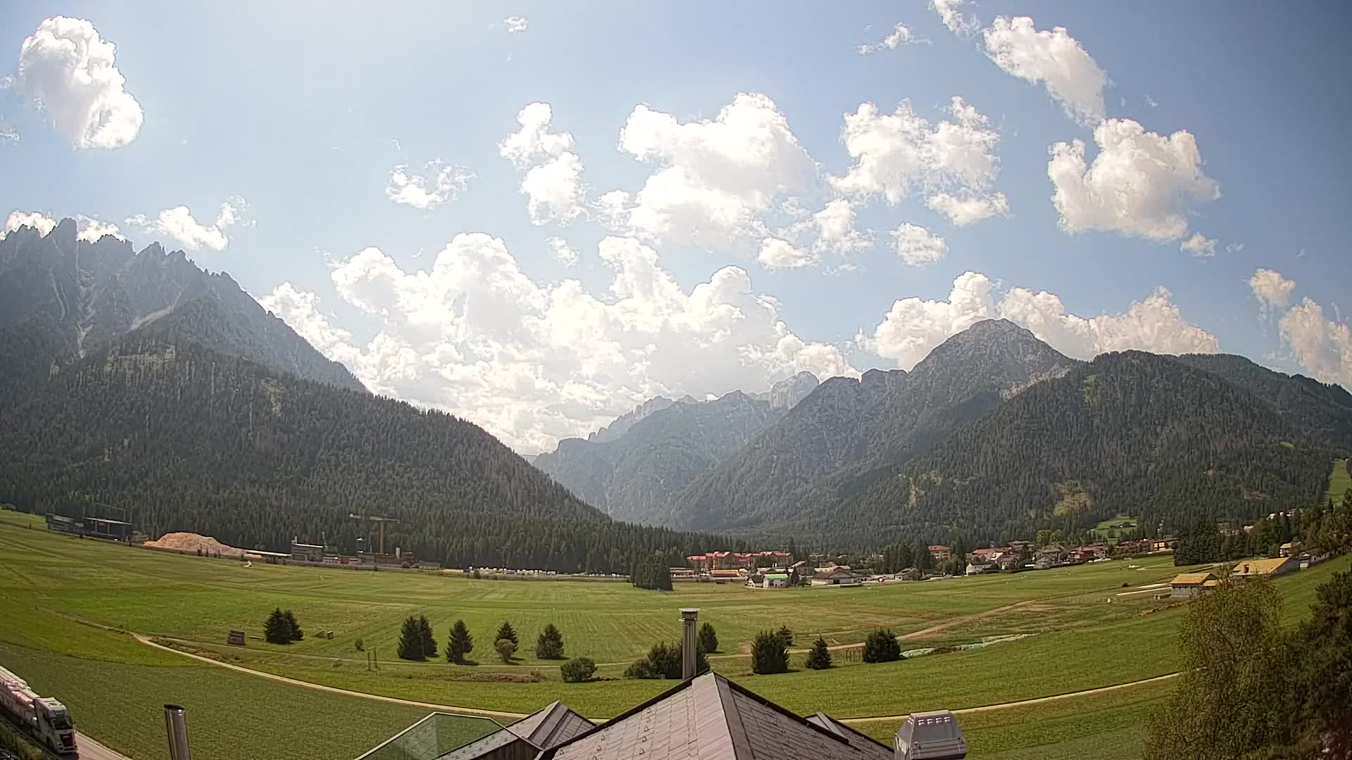 Webcam Toblach Dolomiten – Blick vom Hotel Rosengarten