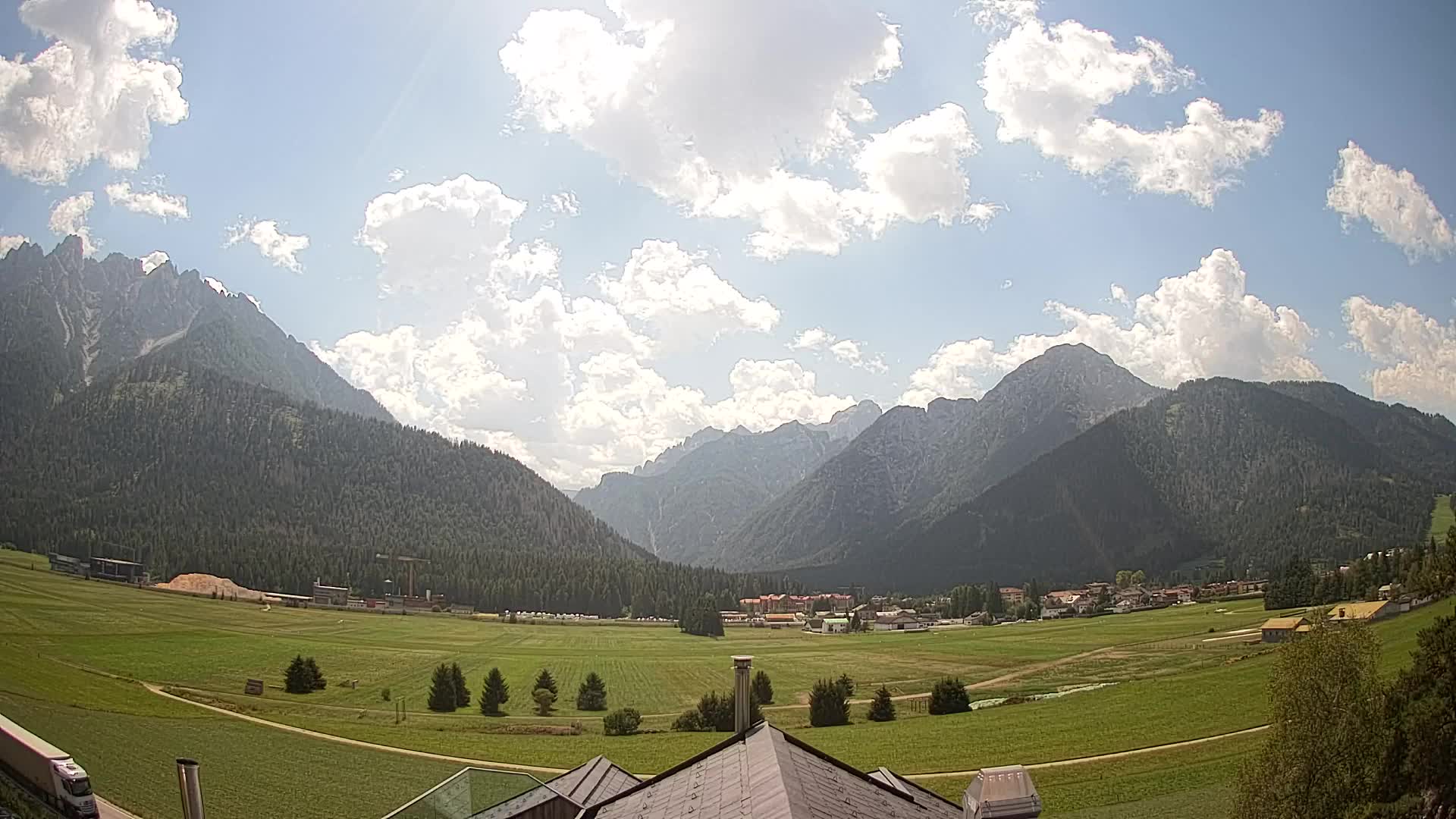 Webcam Toblach Dolomiten – Blick vom Hotel Rosengarten