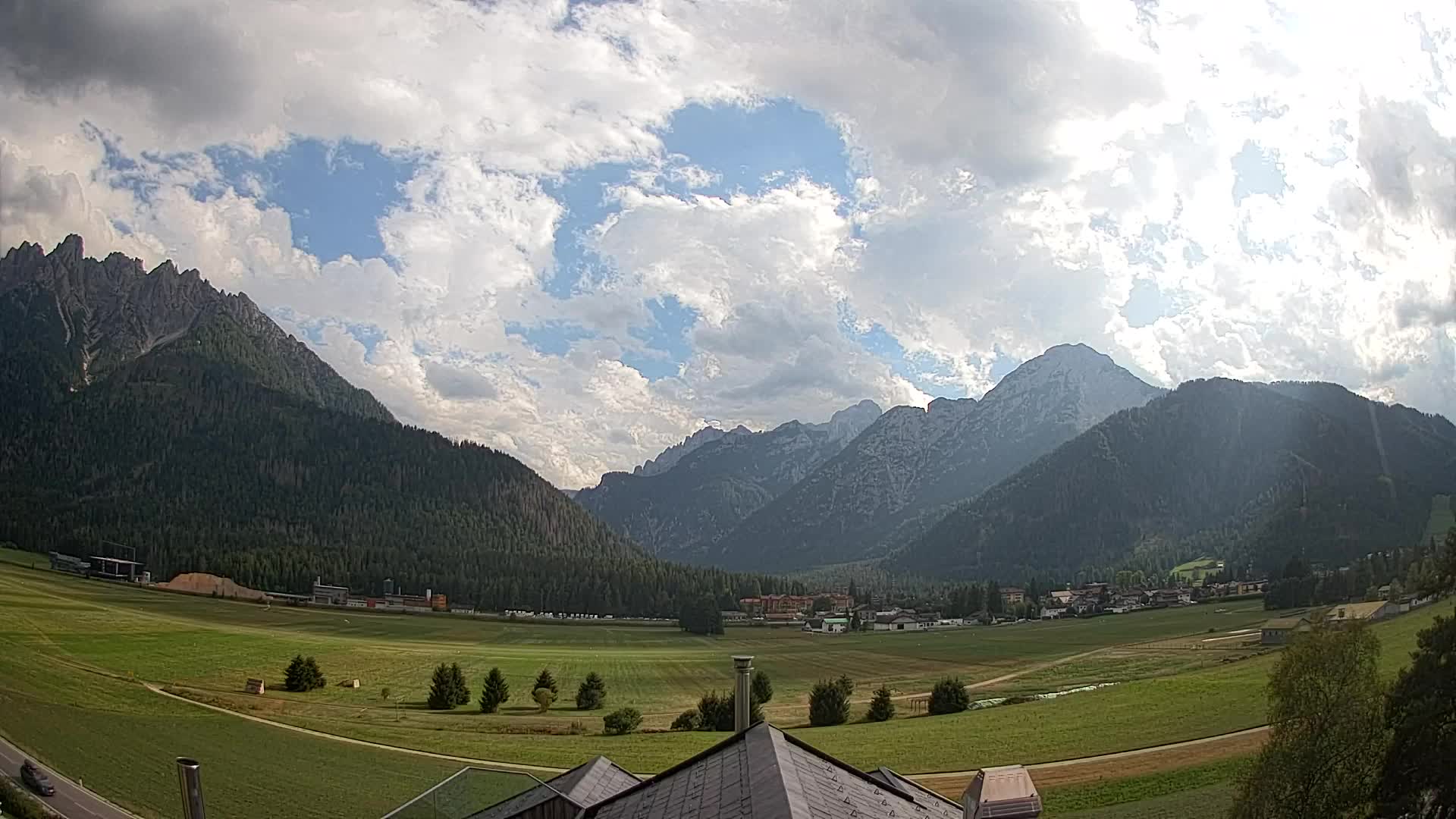 Webcam Toblach Dolomites – Vue depuis l’Hôtel Rosengarten