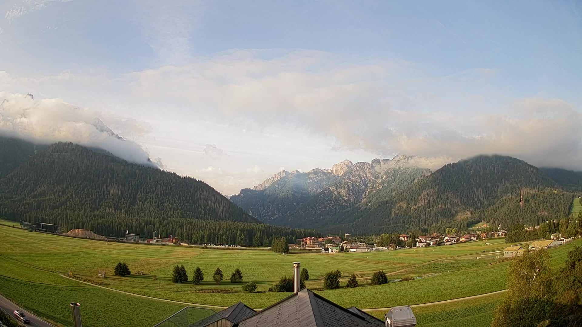 Webcam Toblach Dolomites – Vue depuis l’Hôtel Rosengarten