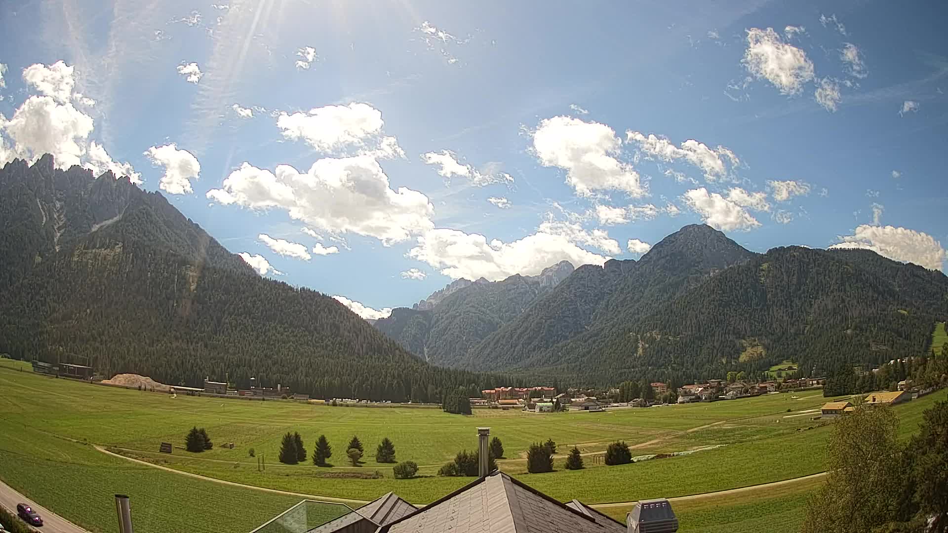 Webcam Toblach Dolomites – Vue depuis l’Hôtel Rosengarten
